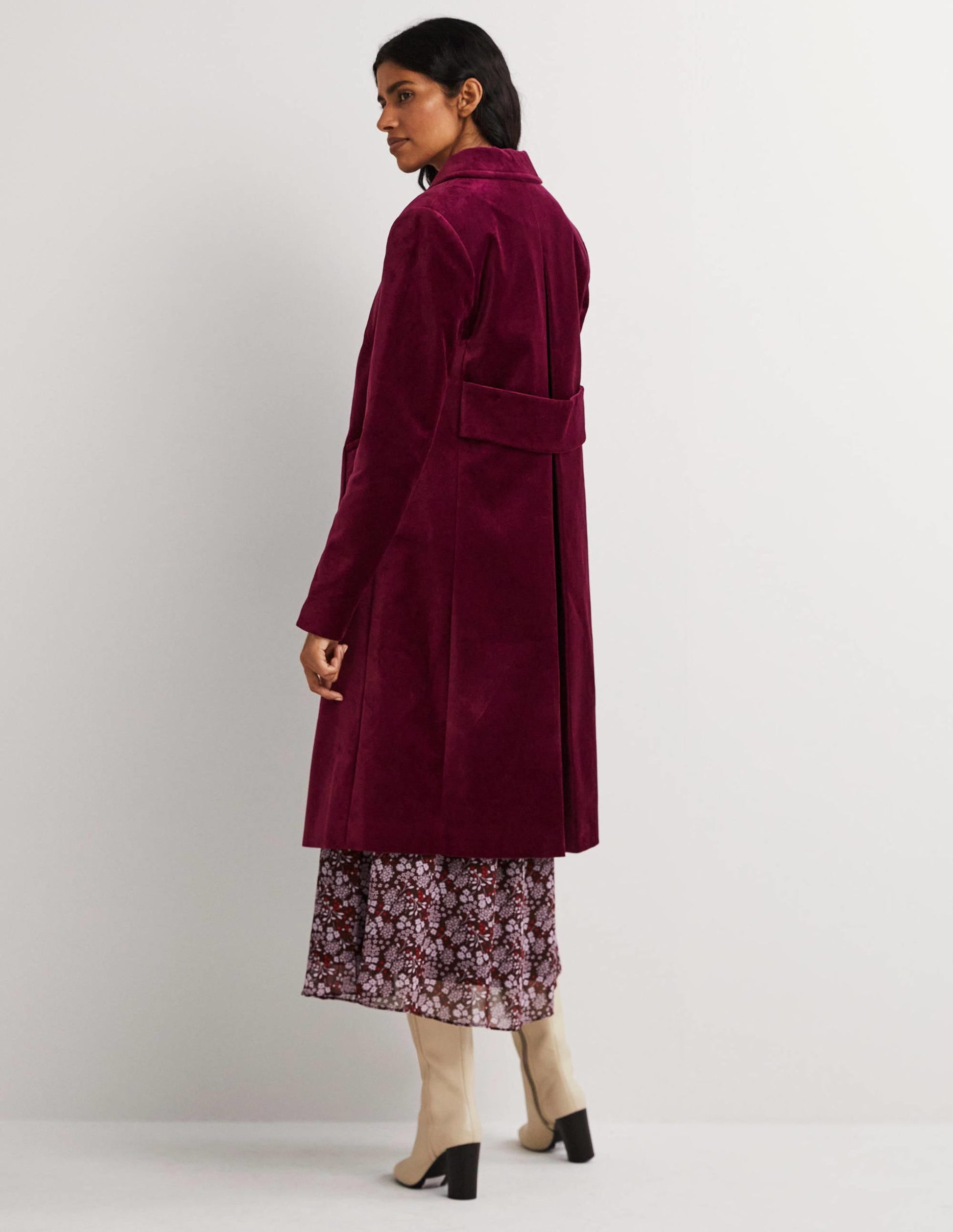 Elizabeth Velvet Coat-Mulled Wine-3