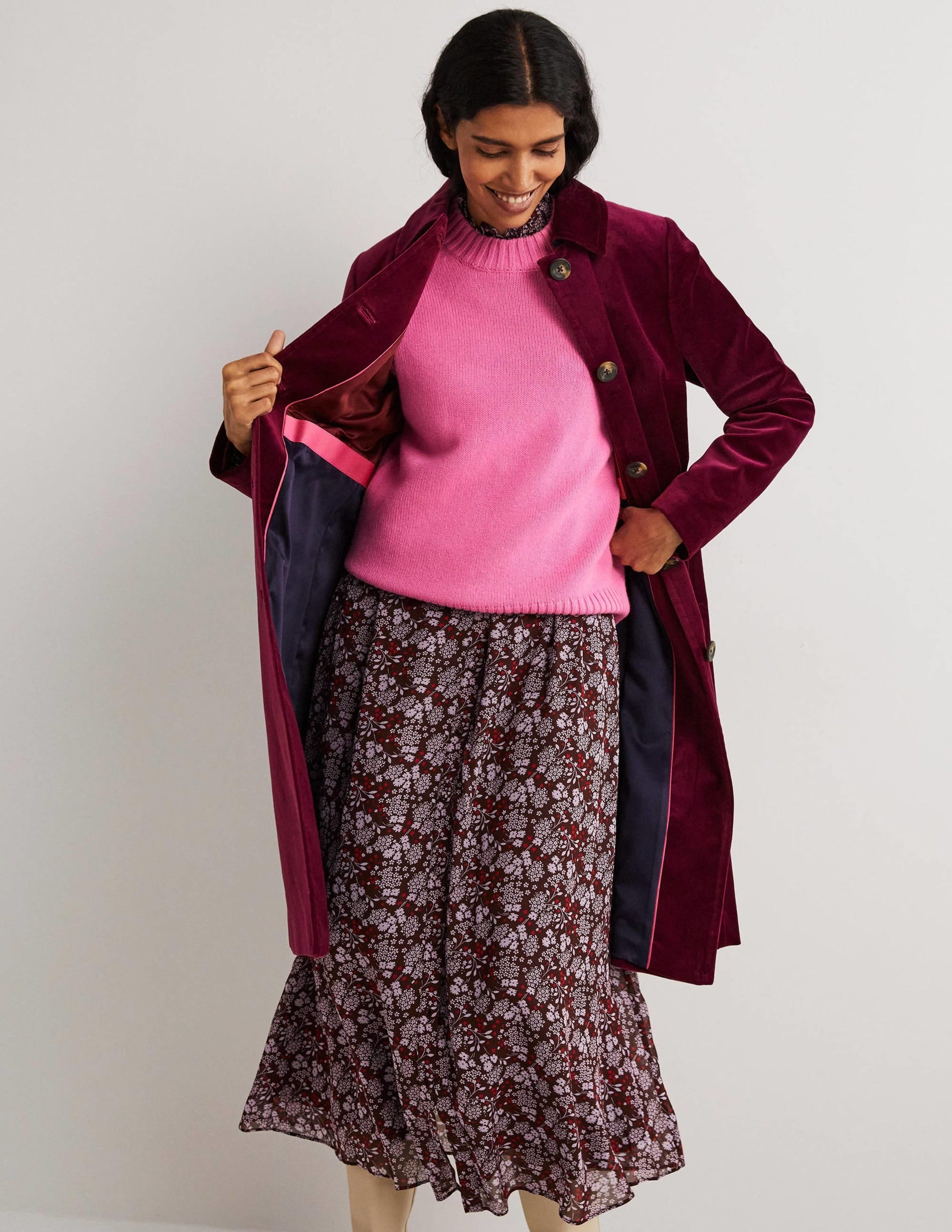 Elizabeth Velvet Coat-Mulled Wine-6