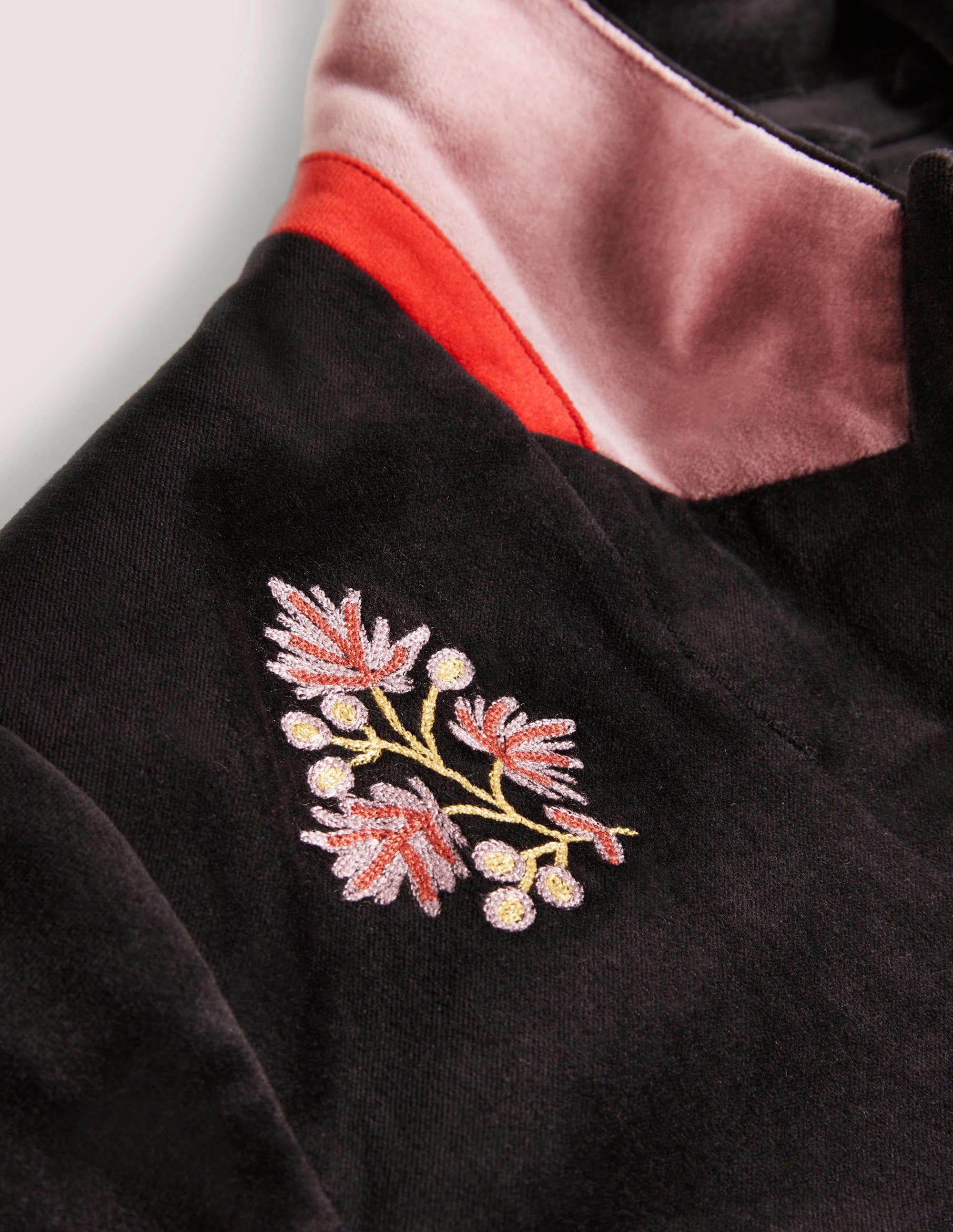 70s Tailored Blazer-Black, Embroidered - Image 8