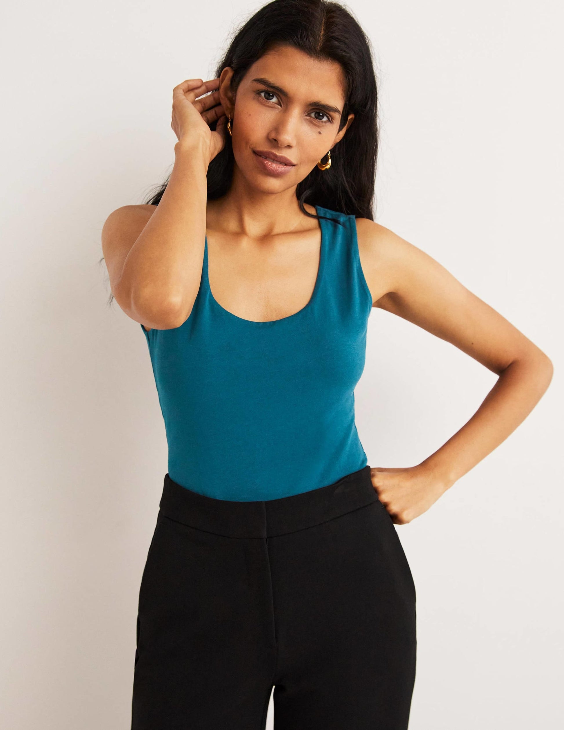 Double Layer Front Vest-Baltic Blue-1