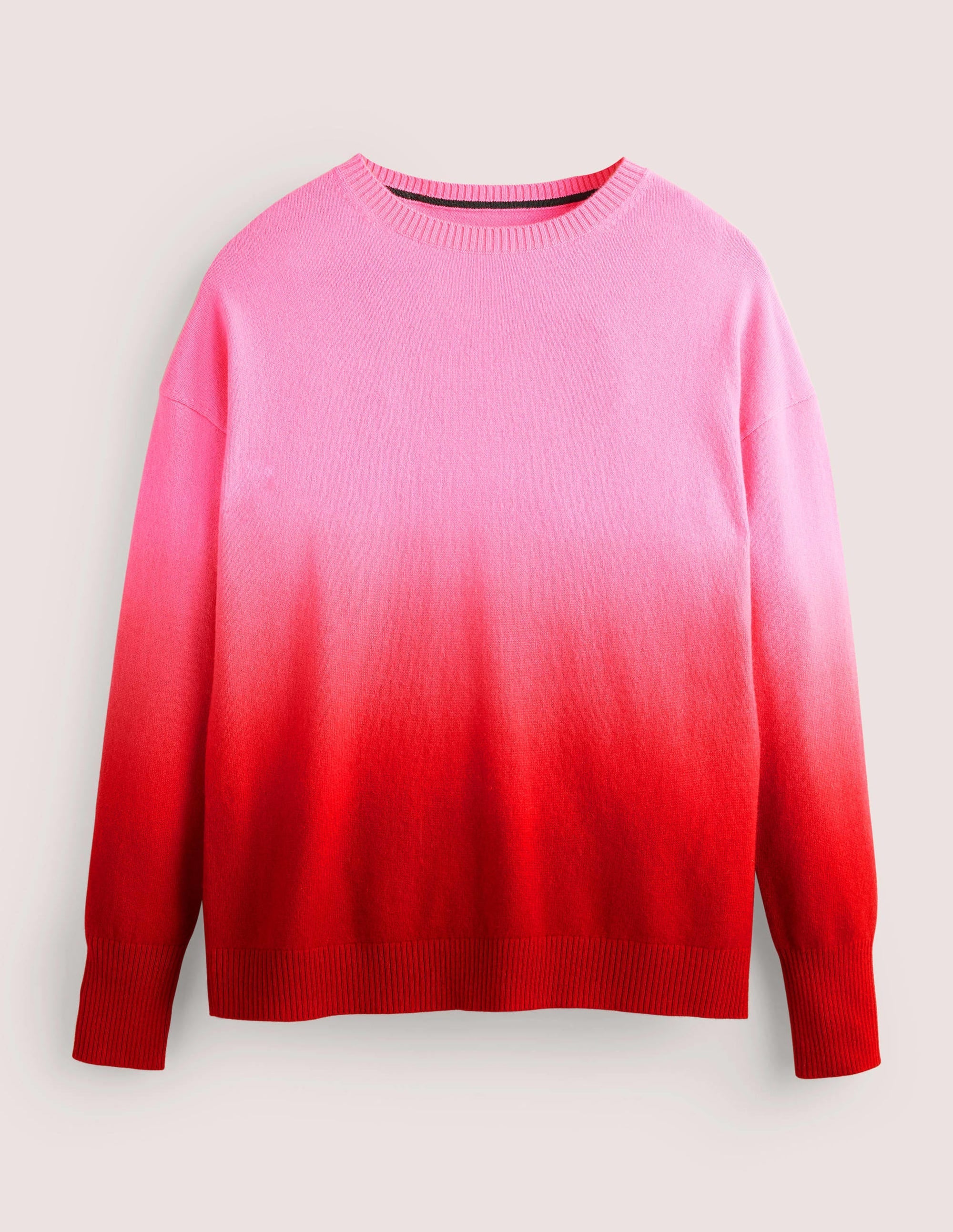 Margot Cashmere Jumper-Pink, Red Ombre - Image 6