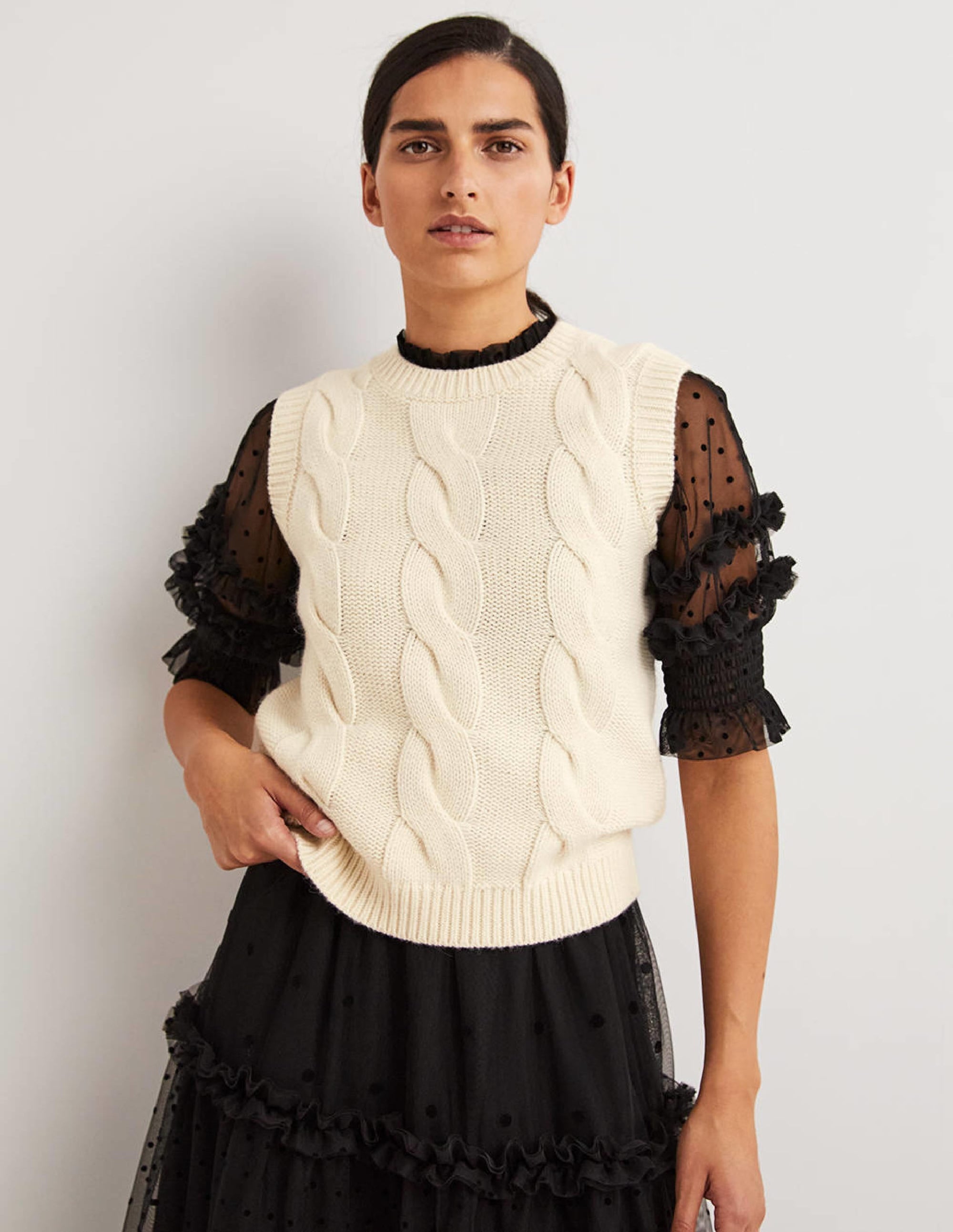 Cable Tank-Warm Ivory - Image 1