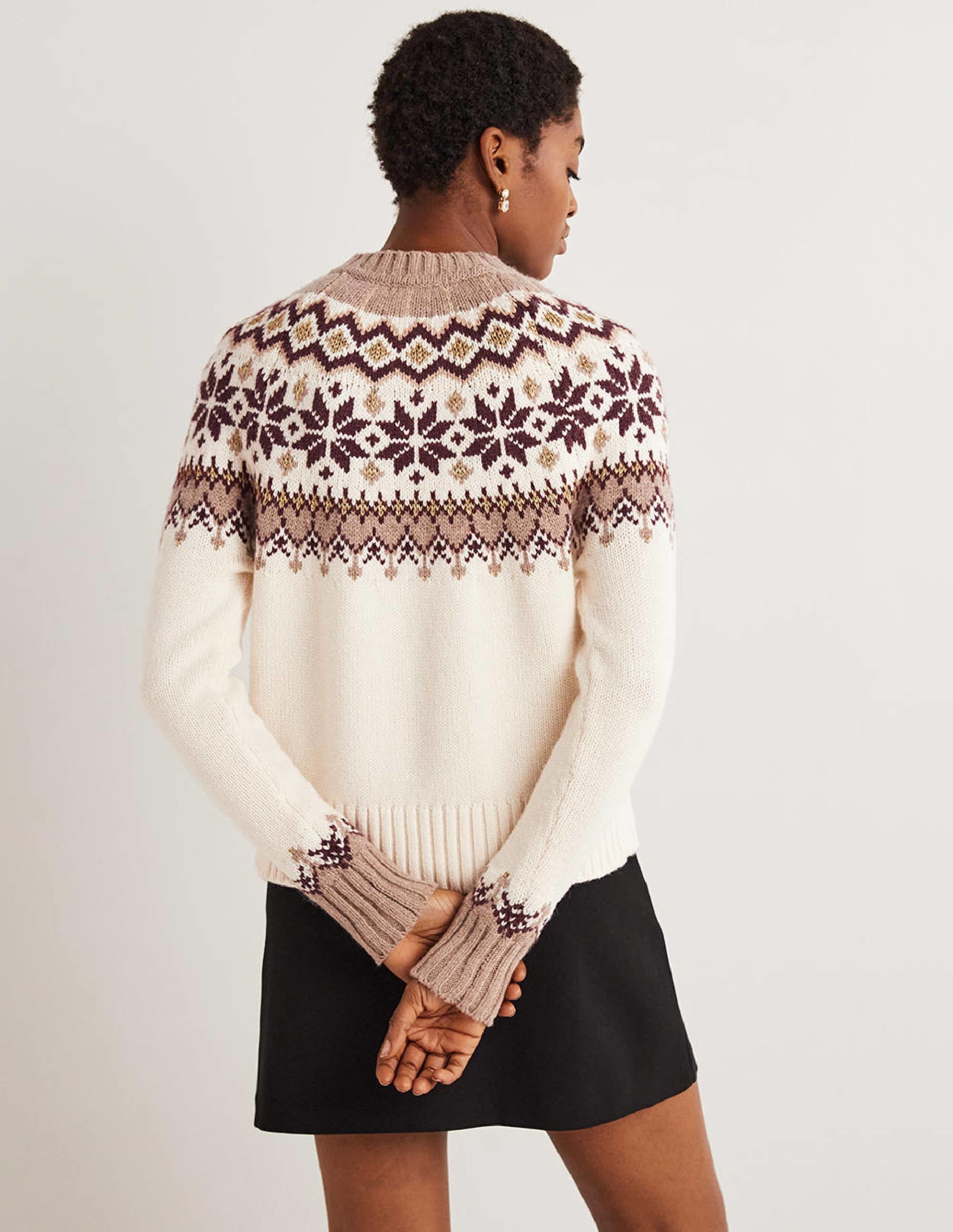Chunky Fair Isle Cardigan-Warm Ivory Fair Isle - Image 3