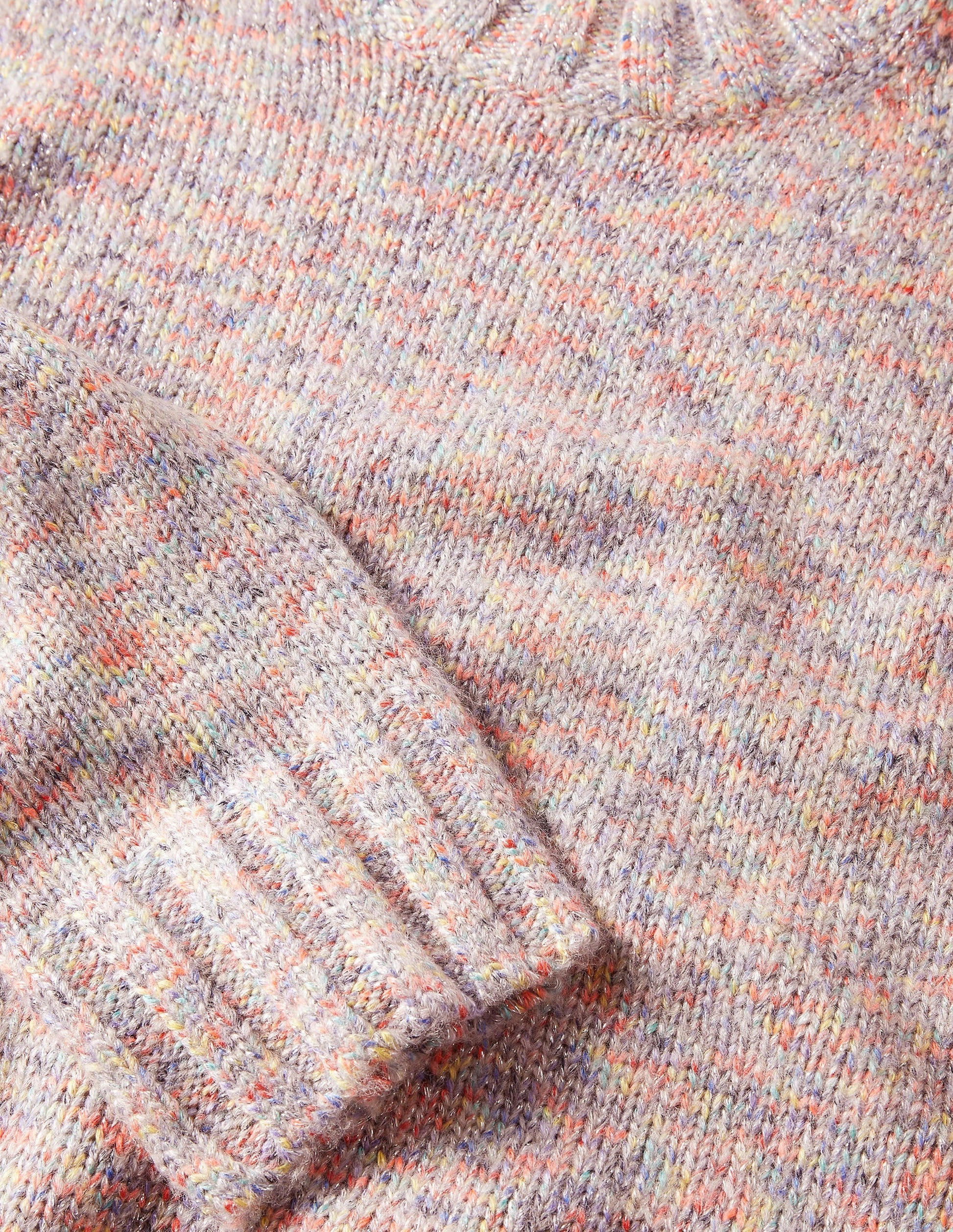 Speckled Fluffy Jumper-Grey Melange-6