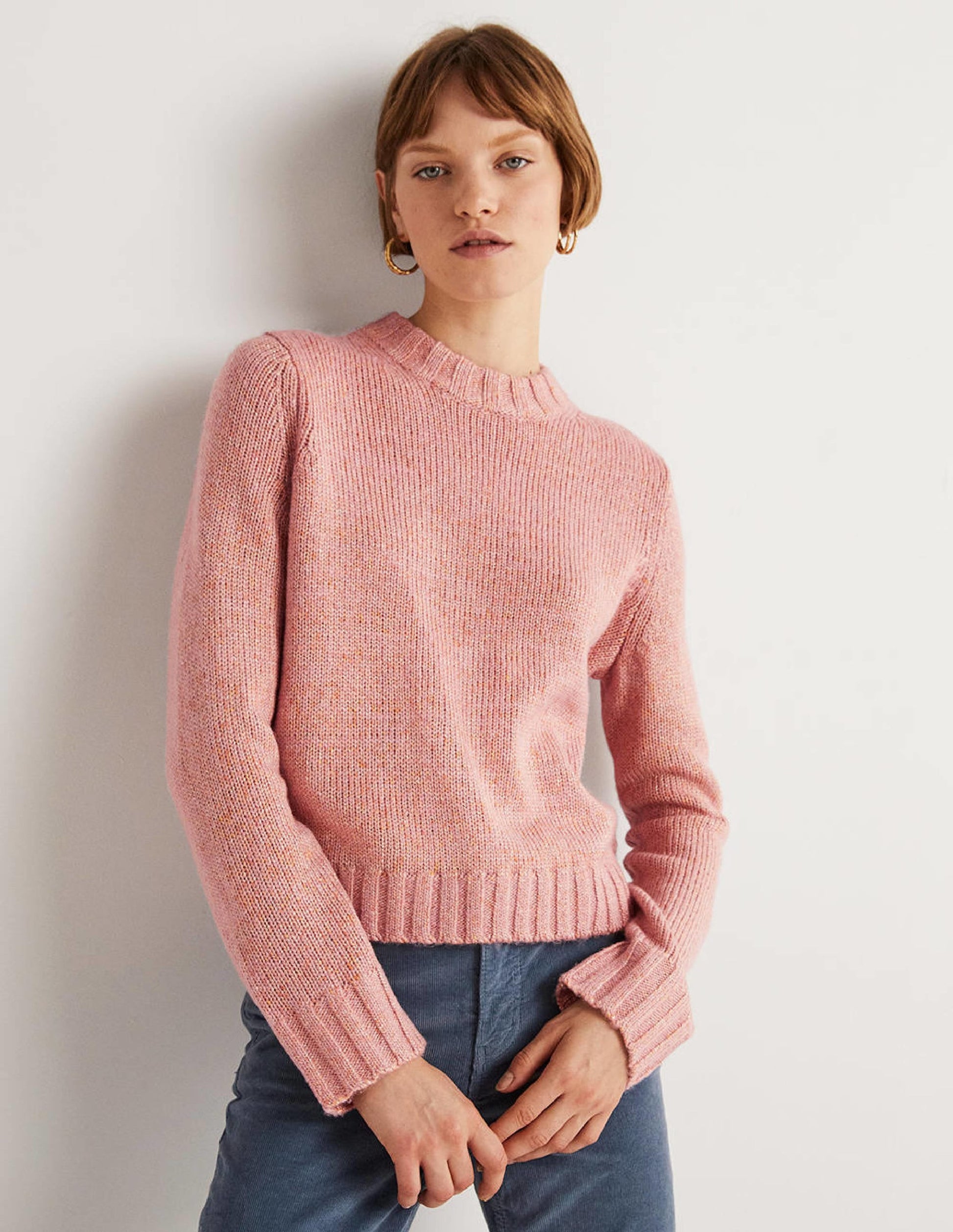 Speckled Fluffy Jumper-Pink Frosting-1