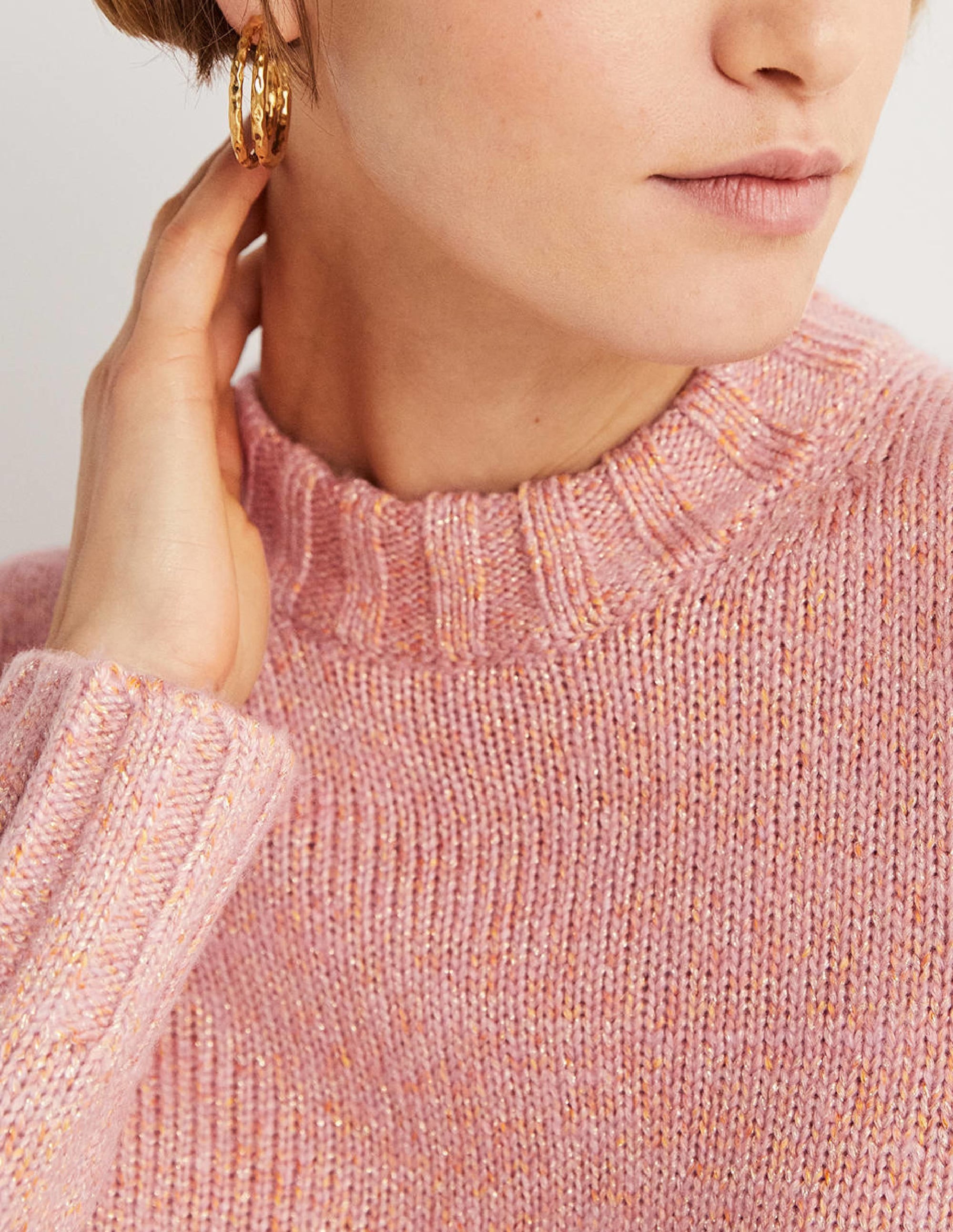 Speckled Fluffy Jumper-Pink Frosting - Image 2