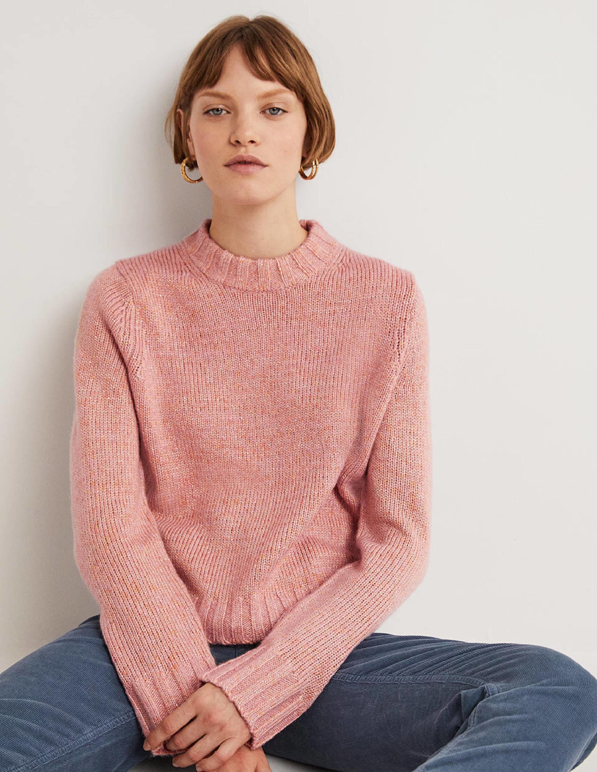 Speckled Fluffy Jumper-Pink Frosting-4
