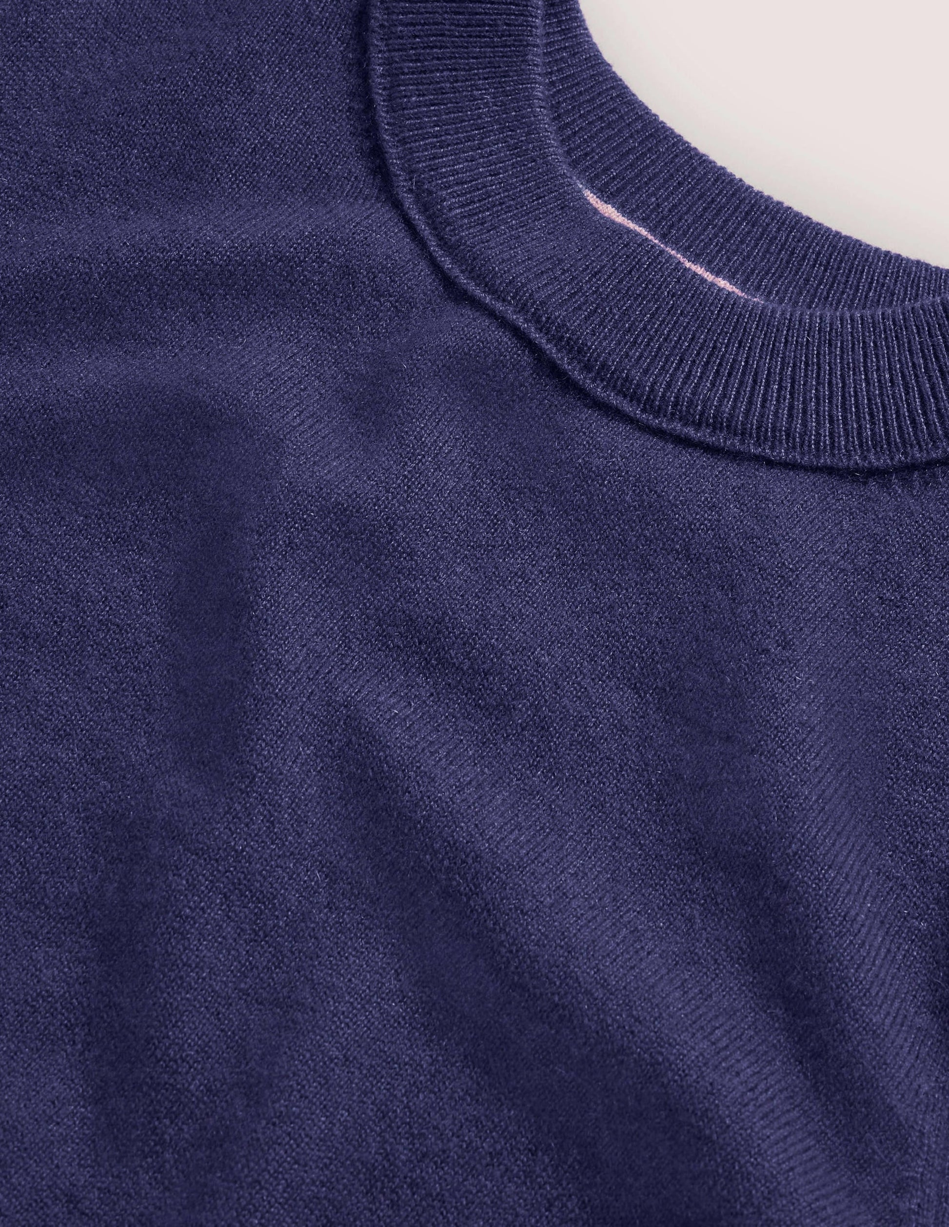 Cashmere Puff Shoulder Jumper-Navy-7