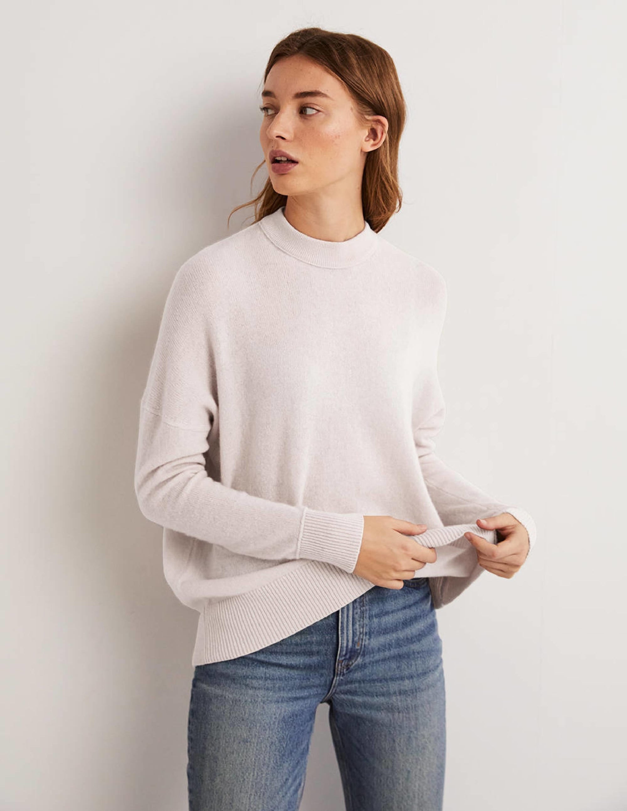 Cashmere Boyfriend Crew Jumper-Rope - Image 4