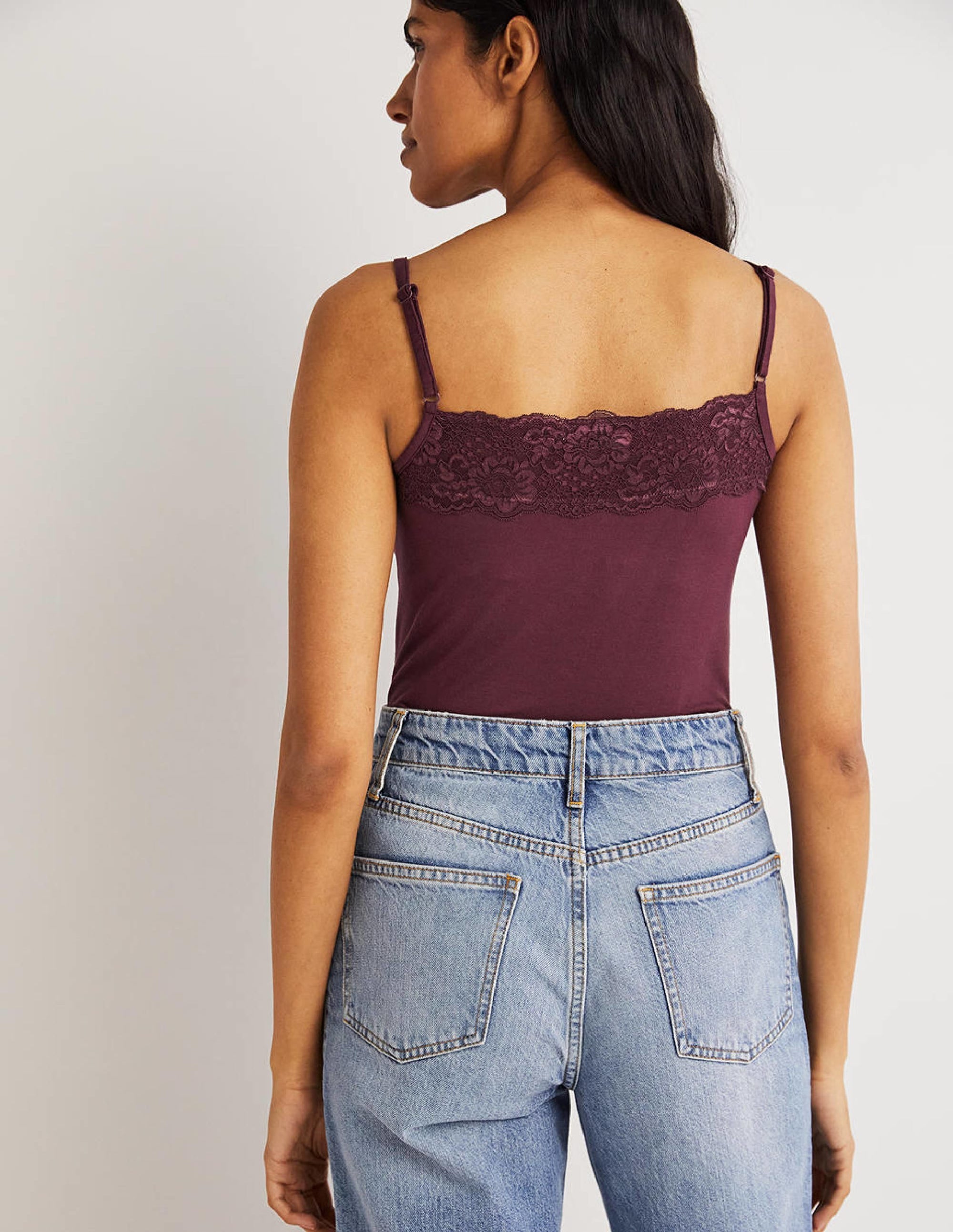 Lace Cami Top-Berry - Image 3