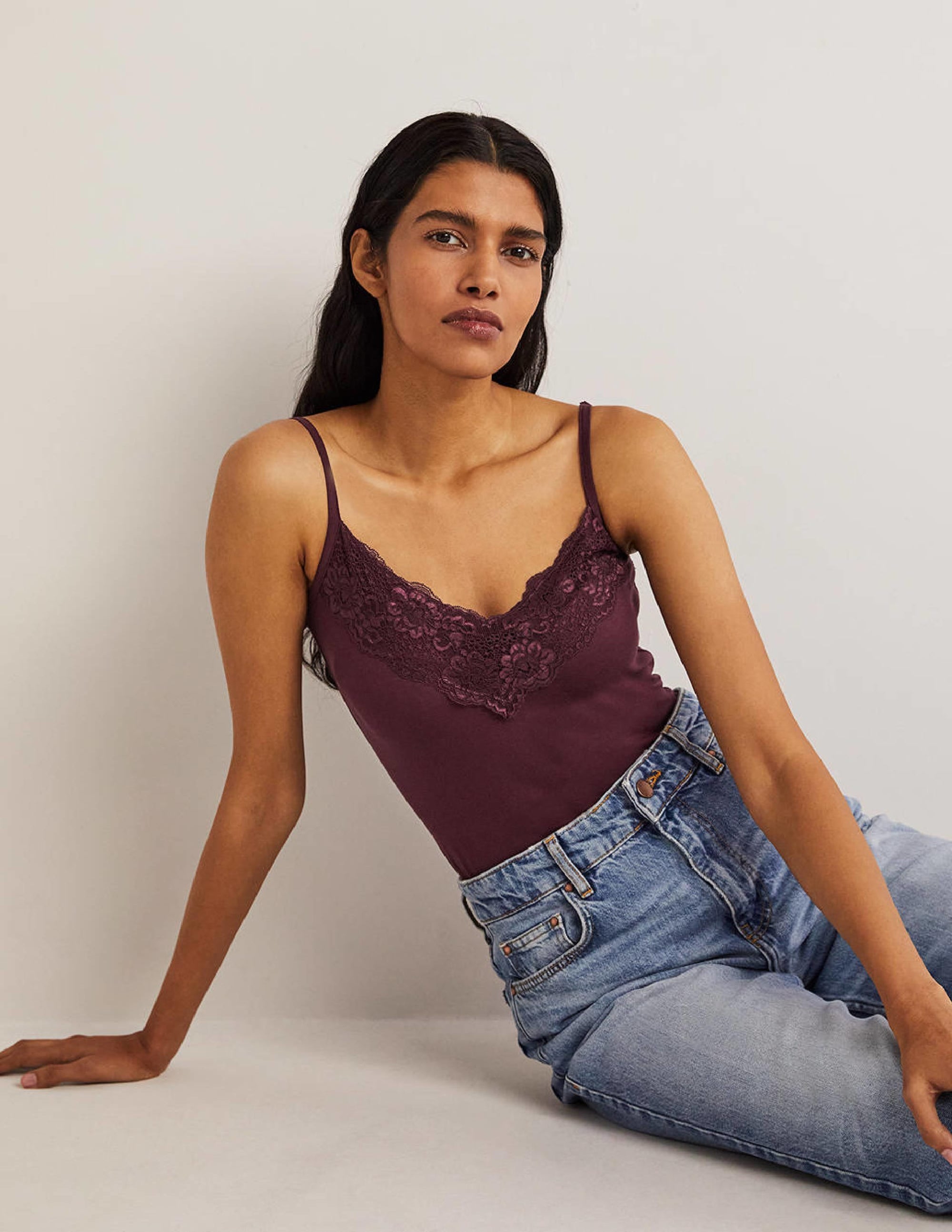 Lace Cami Top-Berry - Image 4