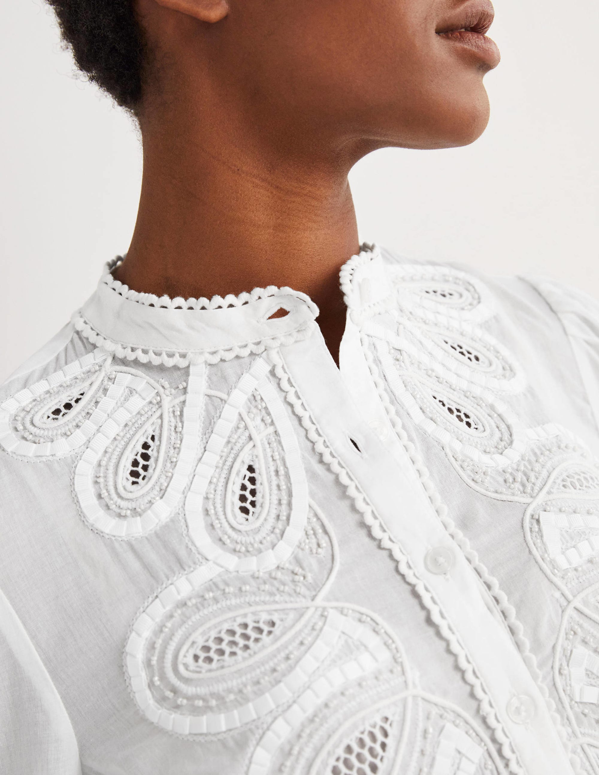 Embroidered Shirt-White - Image 2