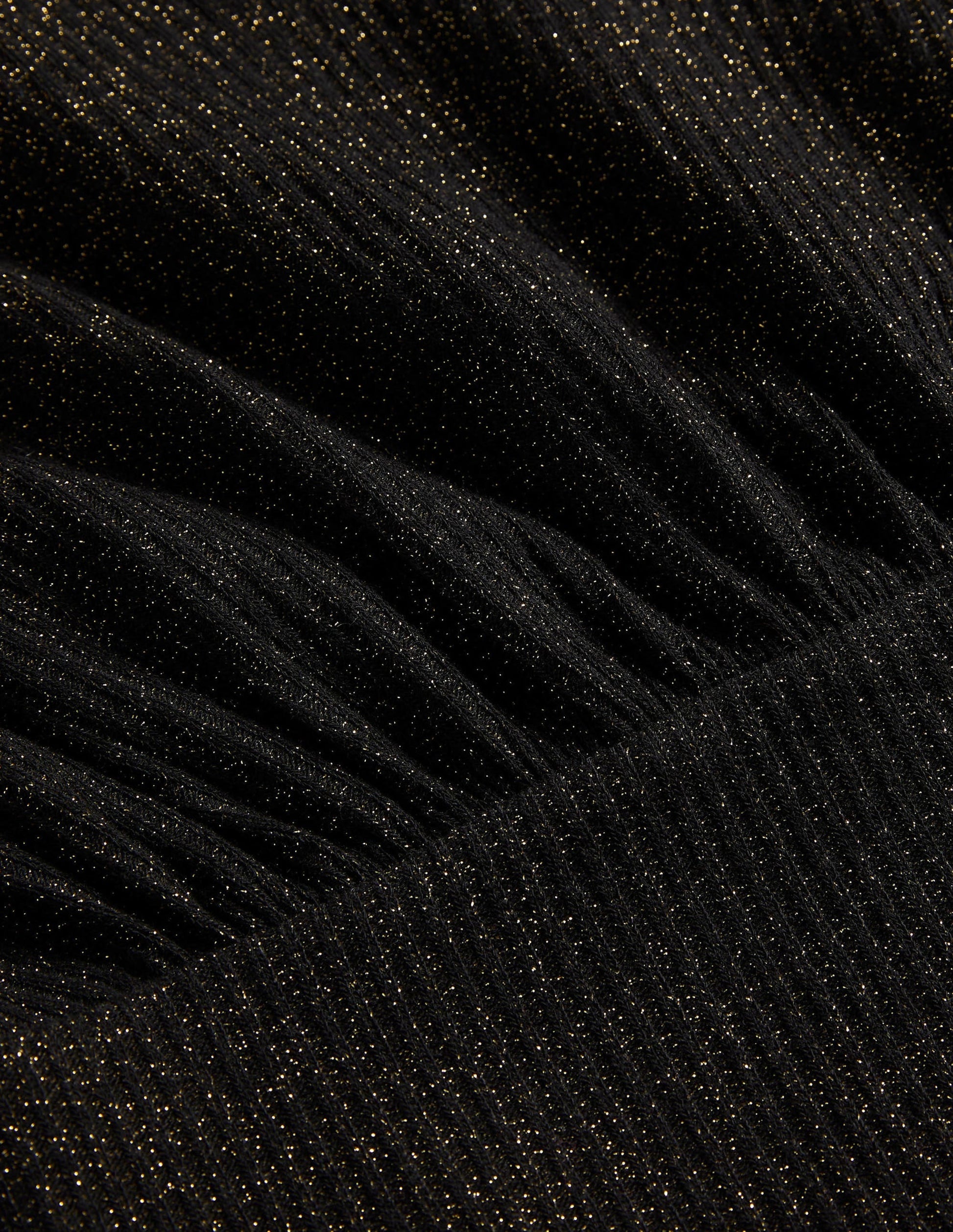 Sparkle Cropped Blouson Top-Black/Gold Sparkle-6