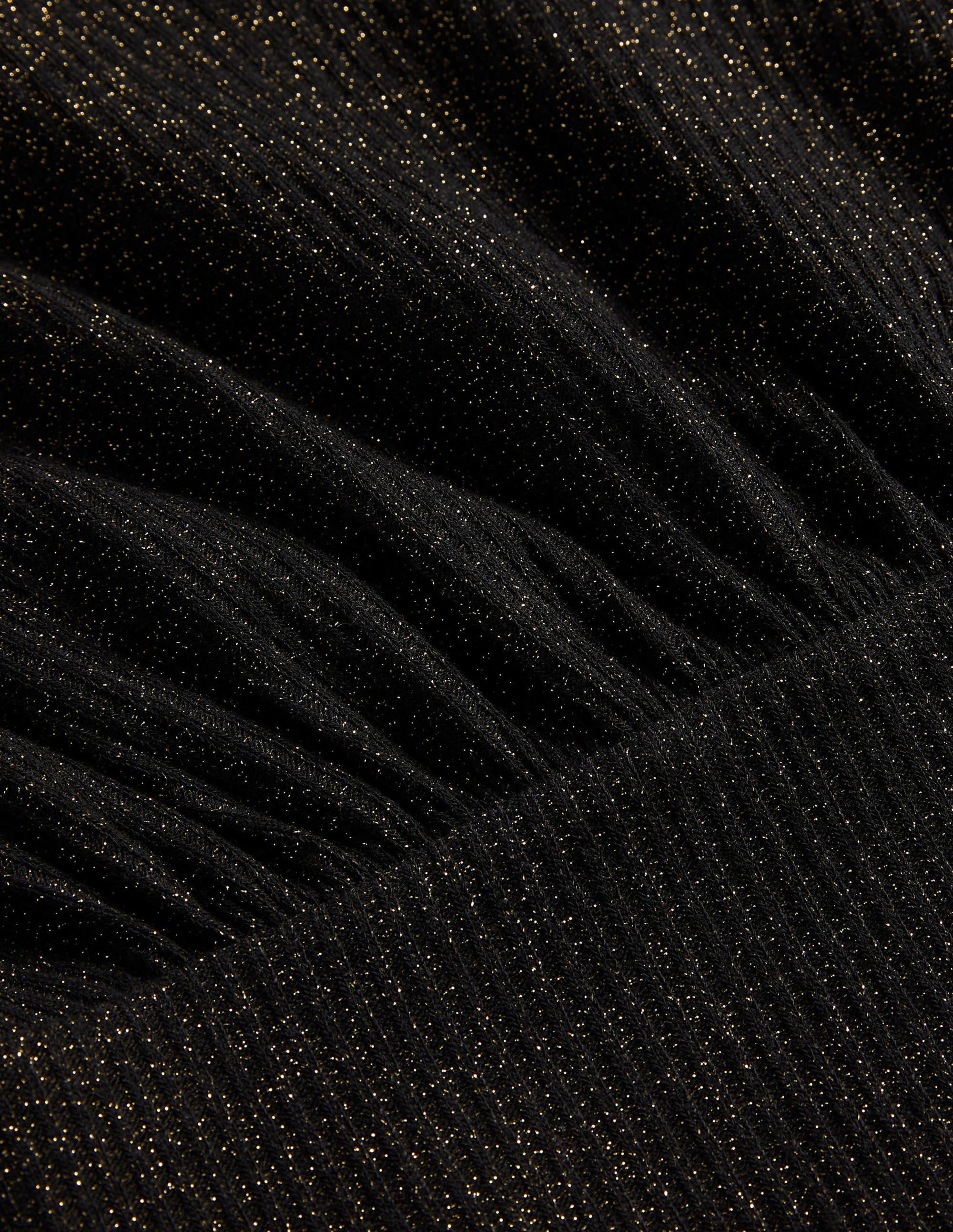 Sparkle Cropped Blouson Top-Black/Gold Sparkle - Image 6