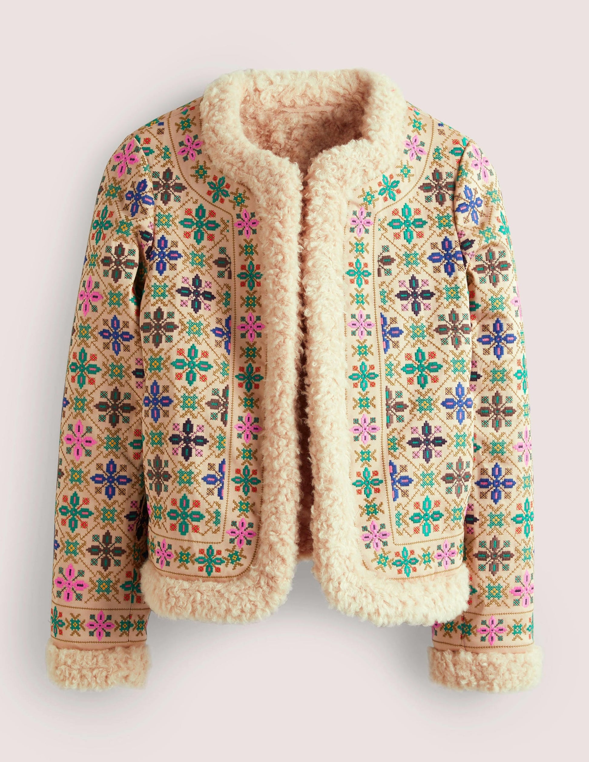 Faux Shearling Jacket-Rope-6