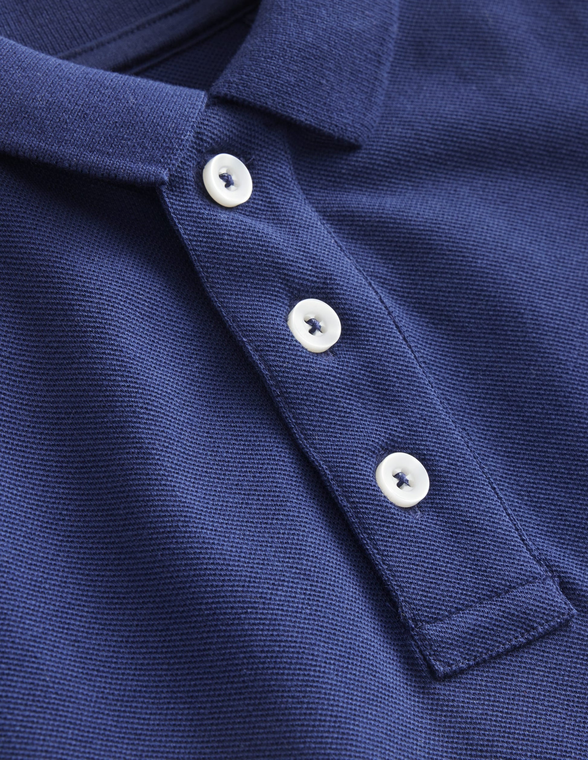 Piqué Polo Shirt-College Navy-3