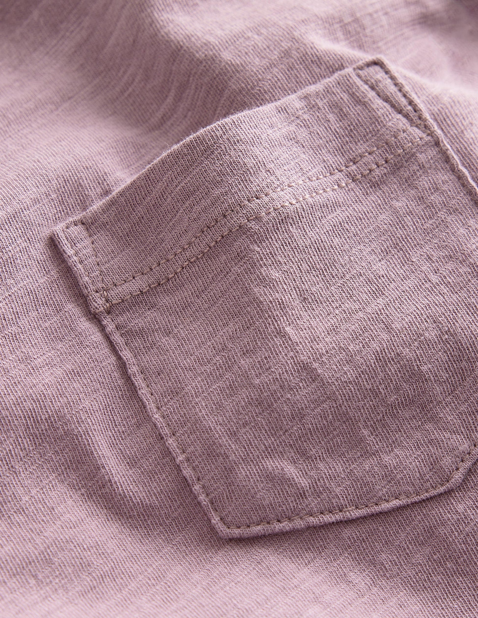 Long-sleeved Washed T-shirt-Lilac-3