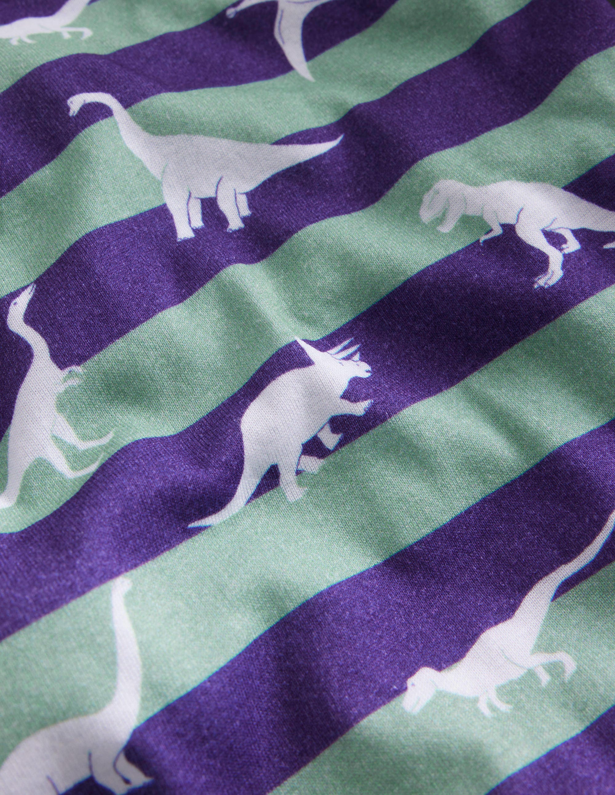 Single Glow-in-the-dark Pyjama-Green Smoke Dinosaurs - Image 3