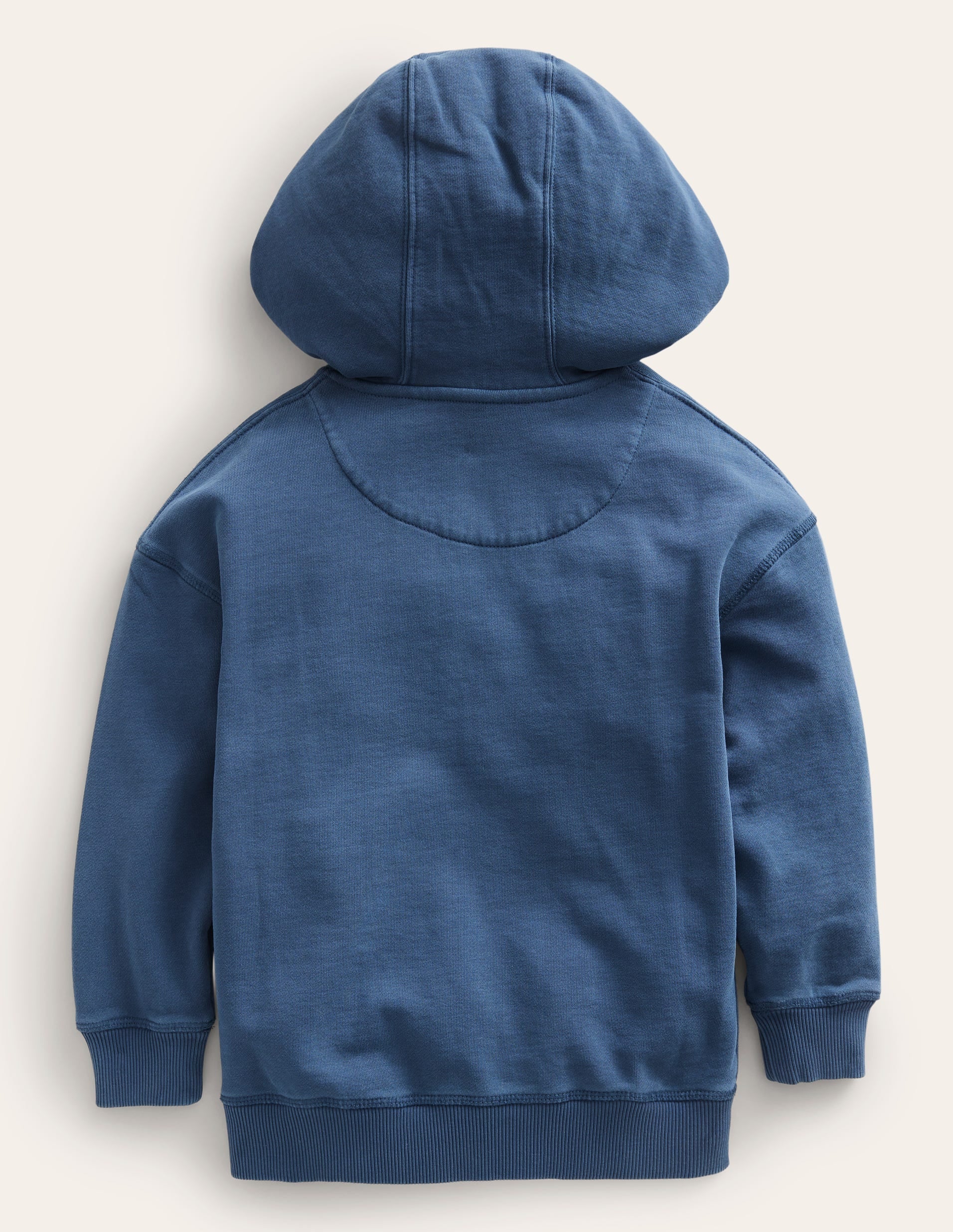 Garment Dye Zip-Though Hoodie-Robot Blue - Image 2