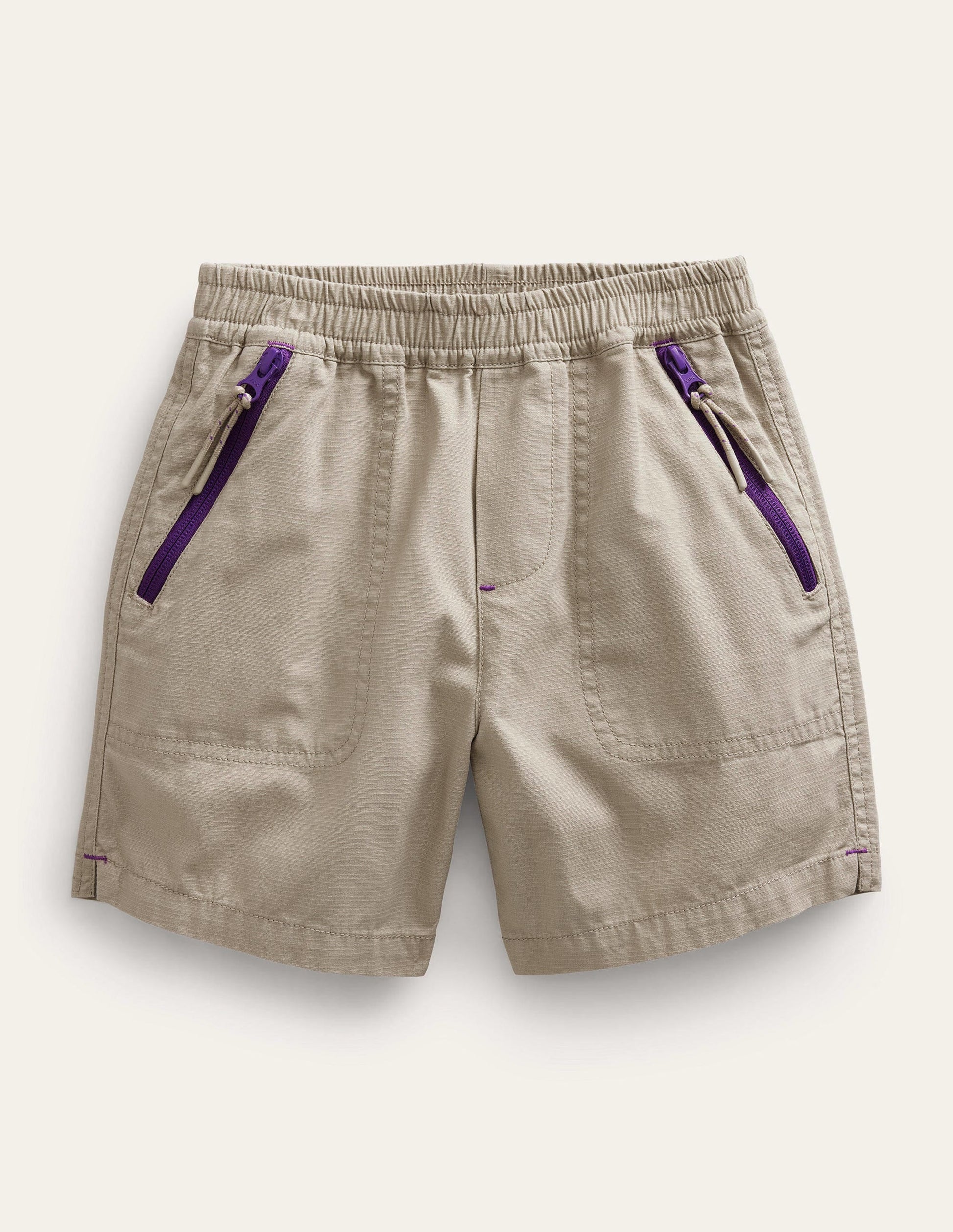 Utility Ripstop Shorts-Stone-1