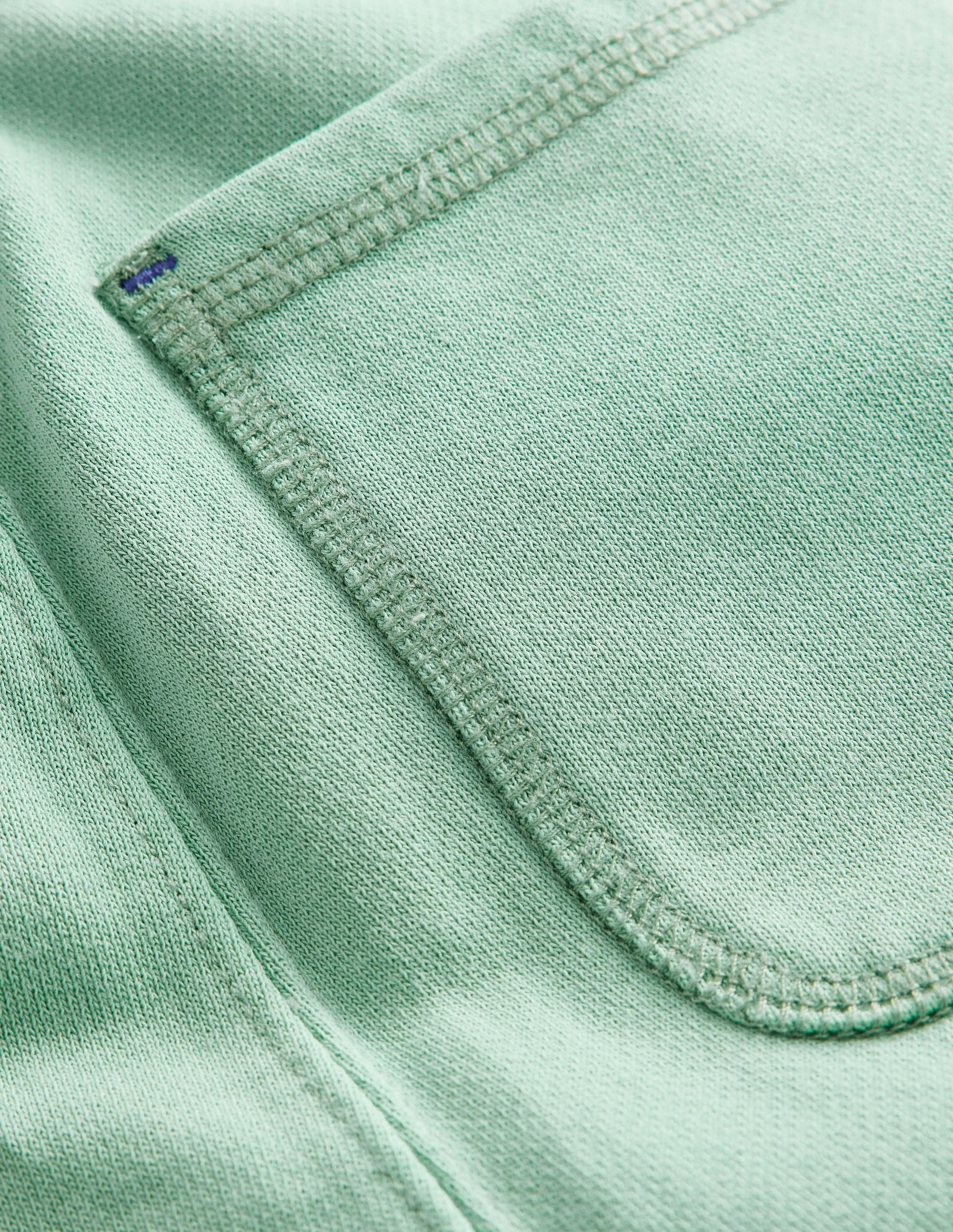 Garment-Dyed Cotton Shorts-Opal Green-3