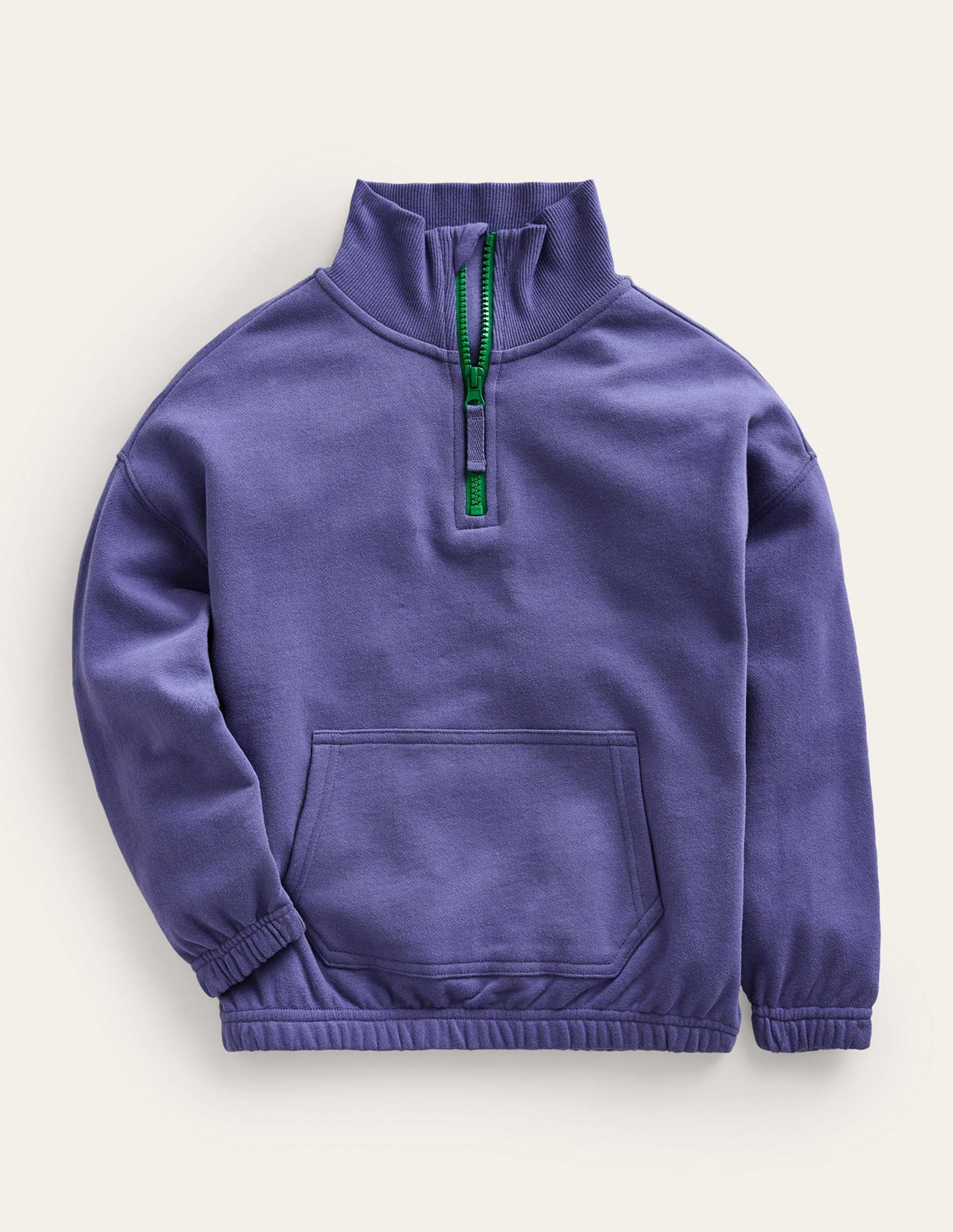 Colourblock Half Zip Sweat-Navy-1