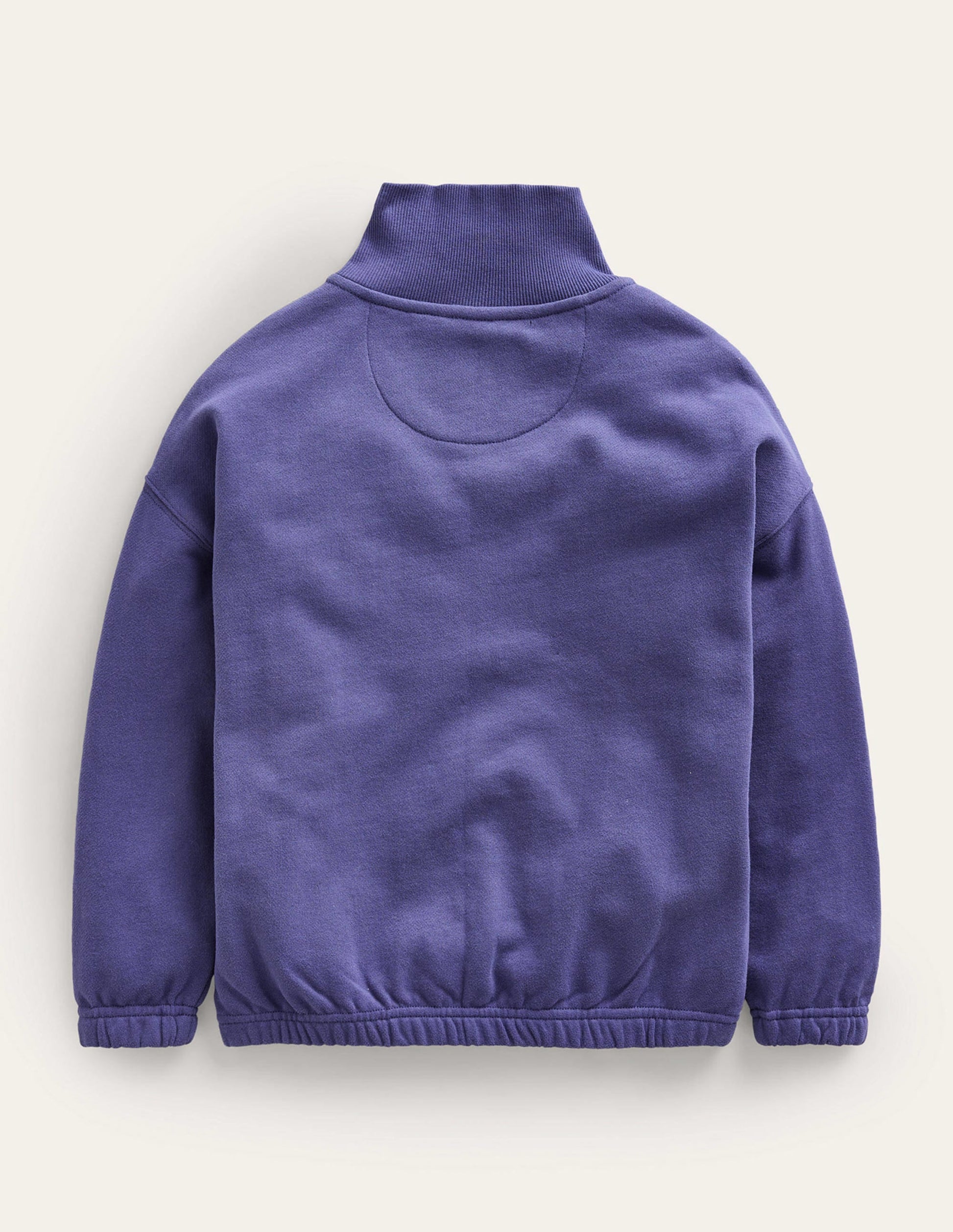 Colourblock Half Zip Sweat-Navy-2