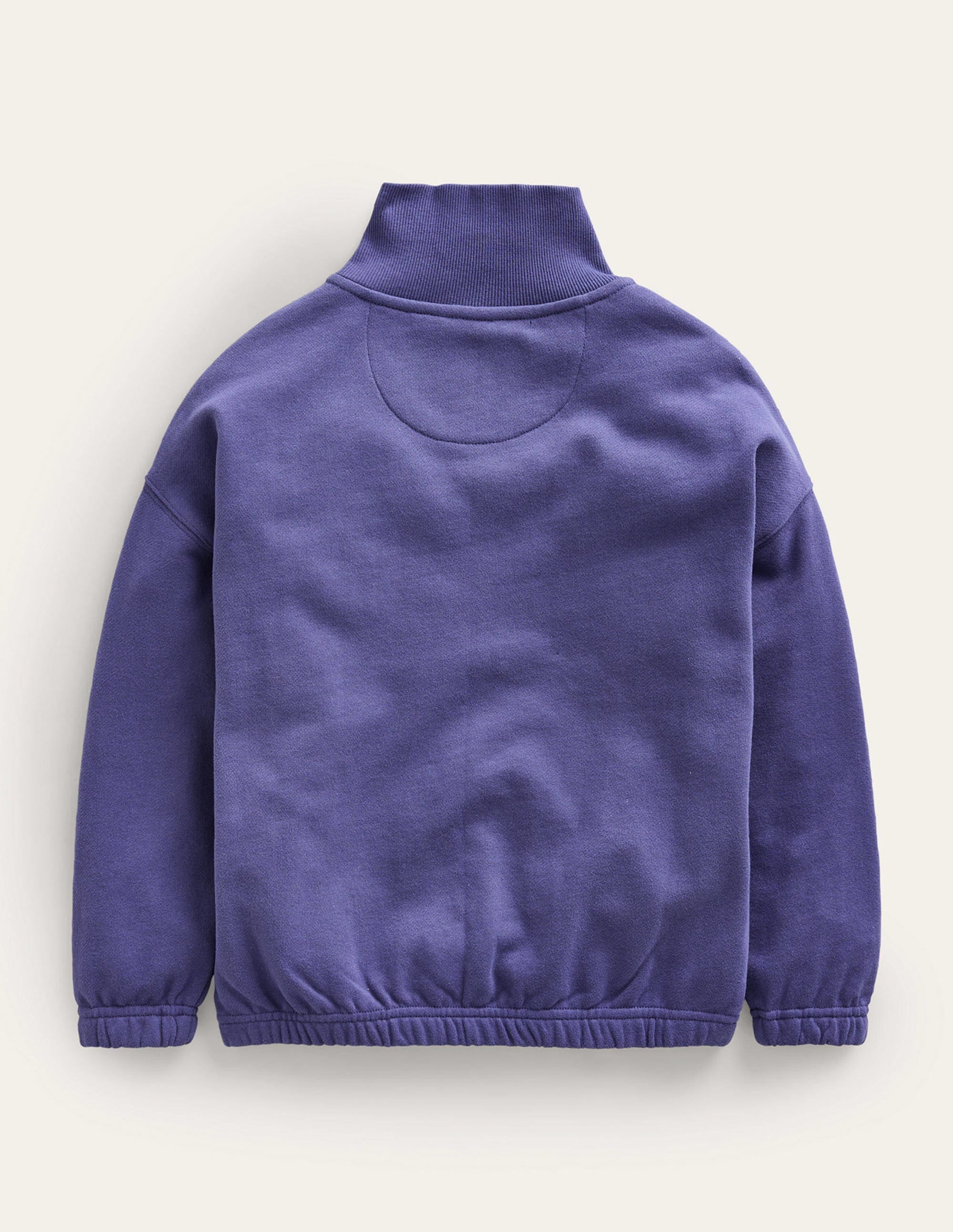 Colourblock Half Zip Sweat-Navy - Image 2