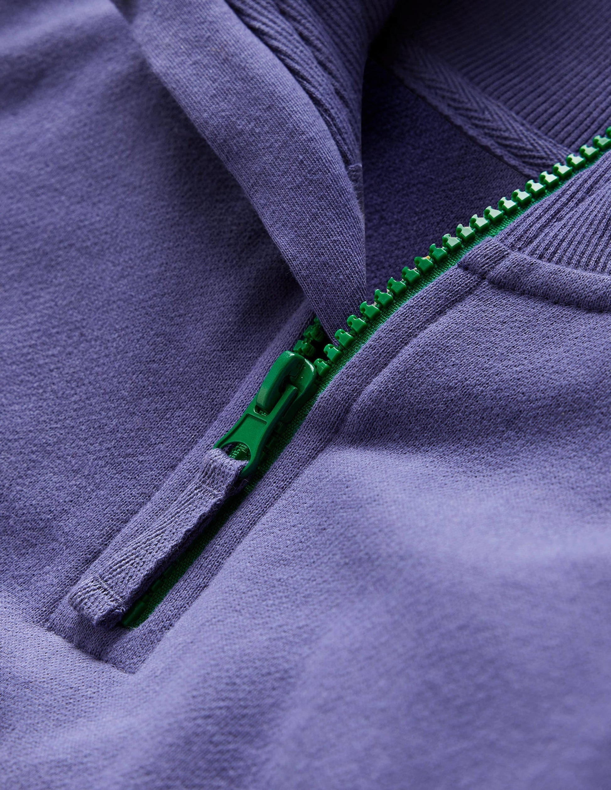 Colourblock Half Zip Sweat-Navy-3