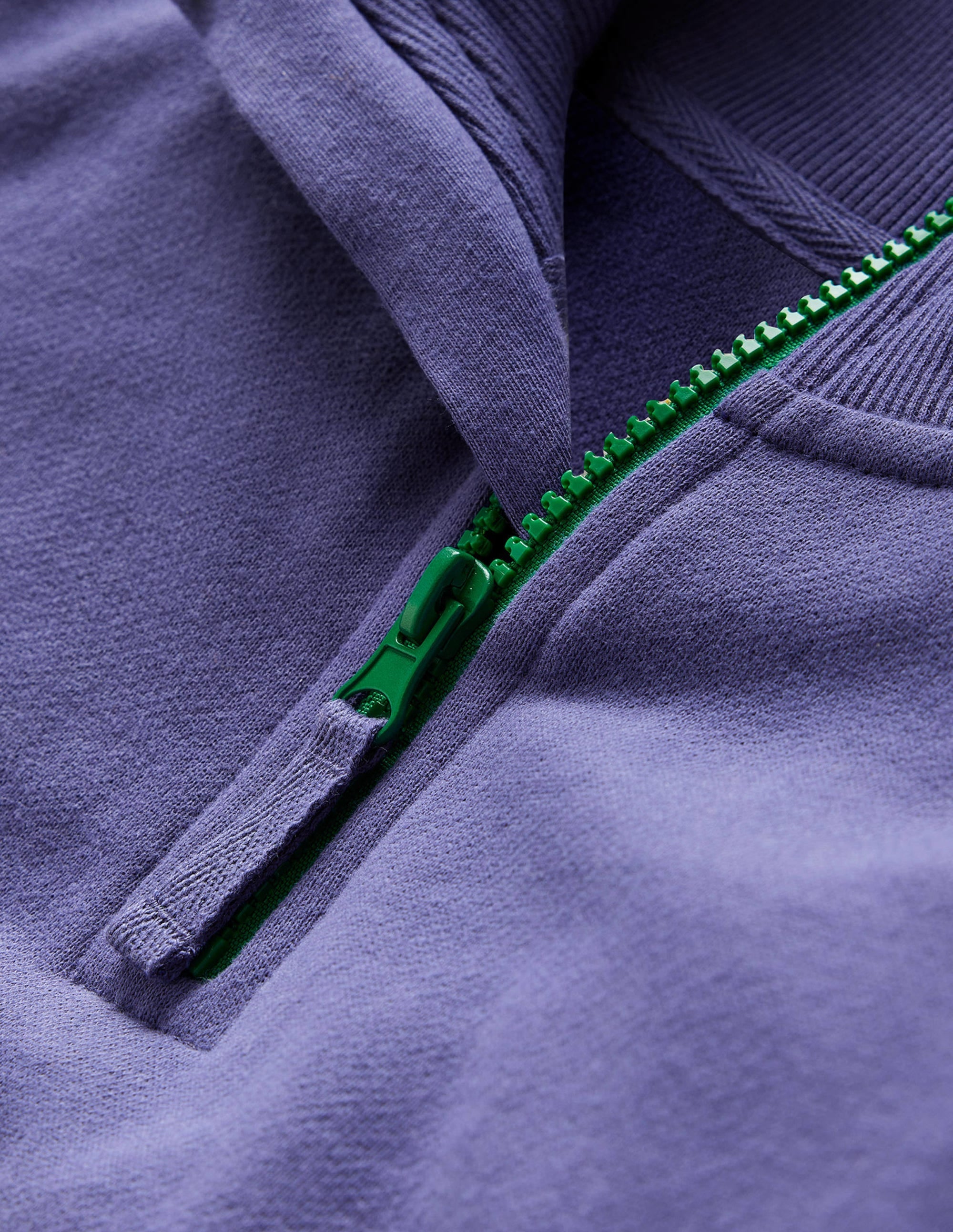 Colourblock Half Zip Sweat-Navy - Image 3