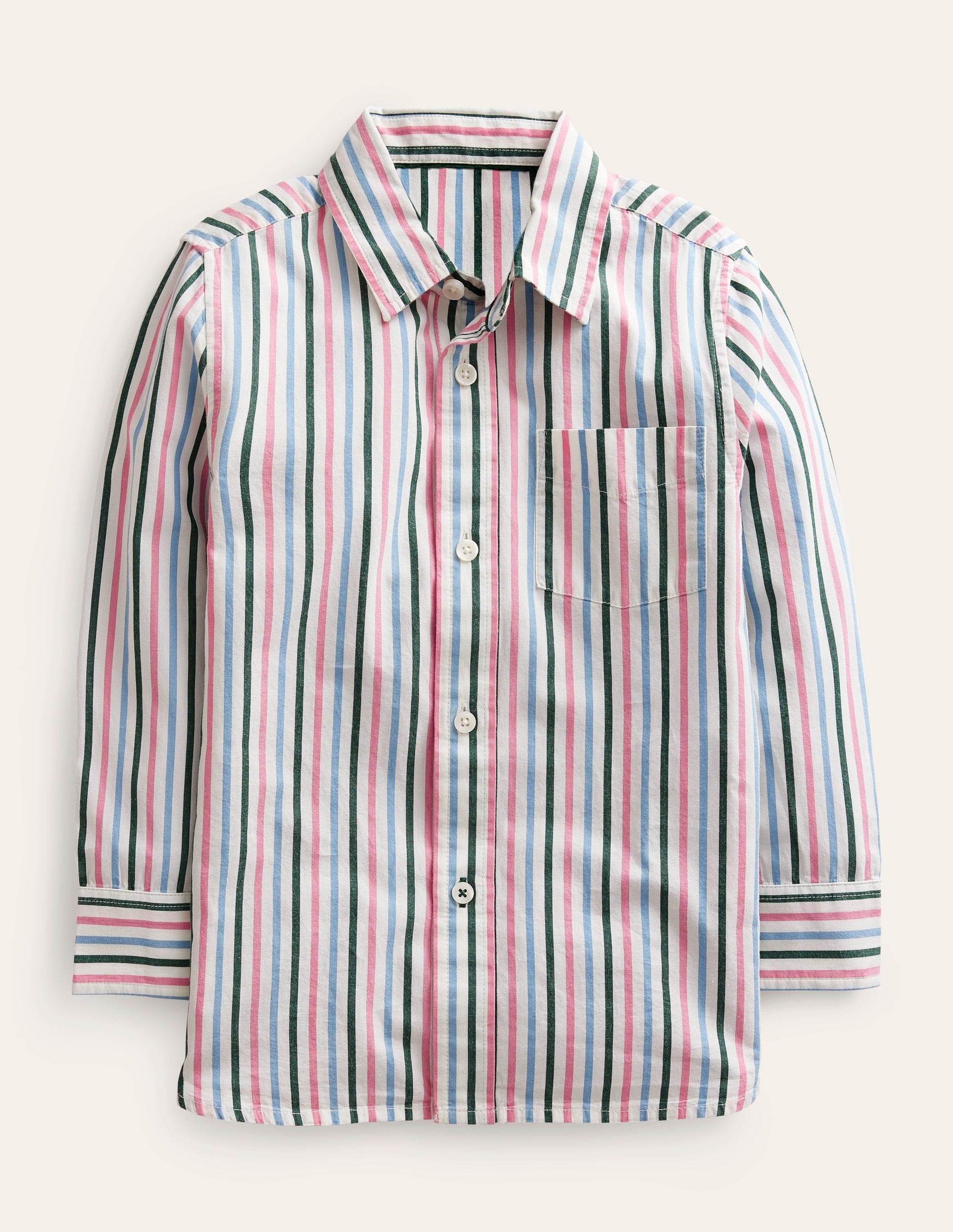 Cotton Shirt-Multi Stripe-1