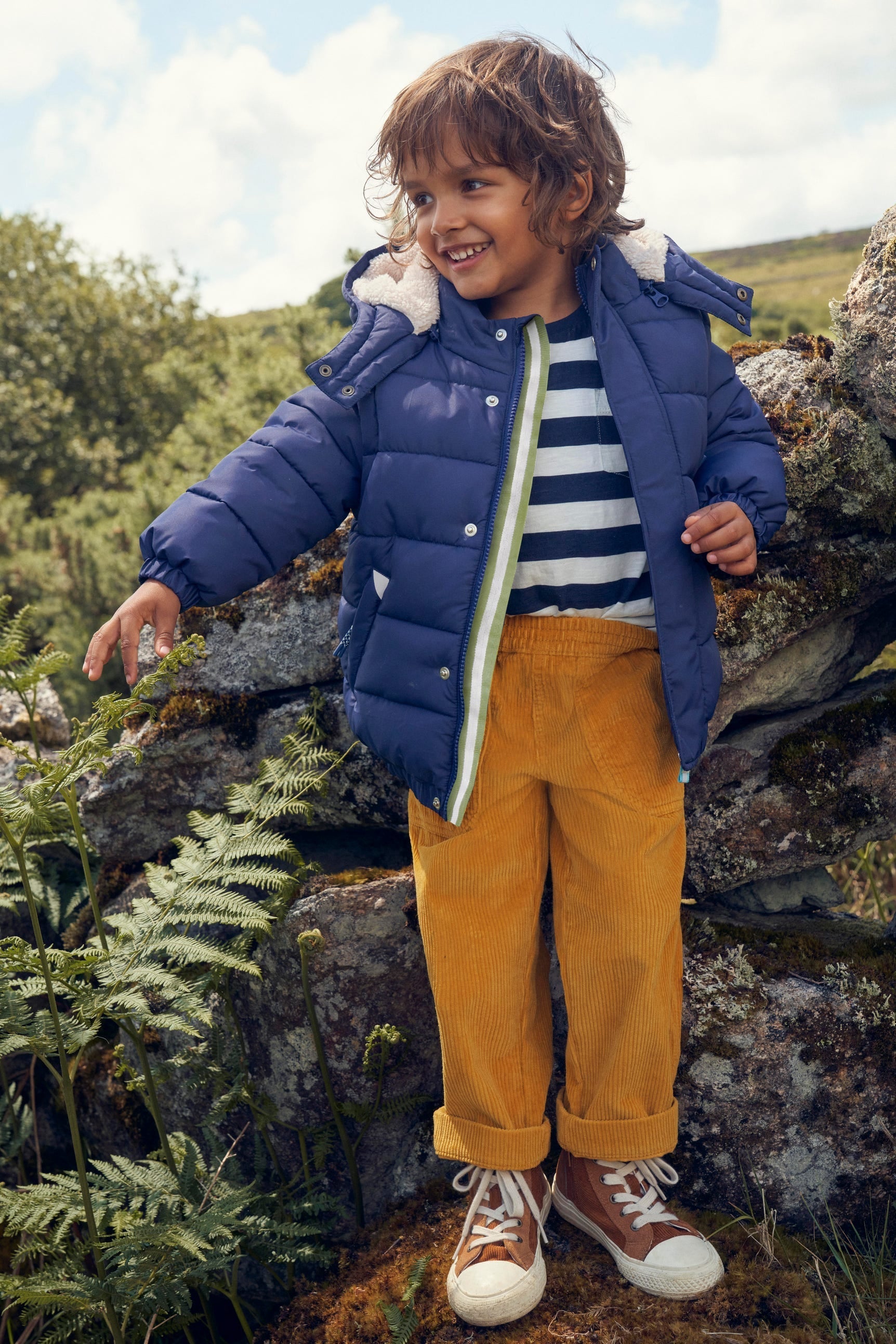 2-in-1 Padded Coat-French Navy - Image 4