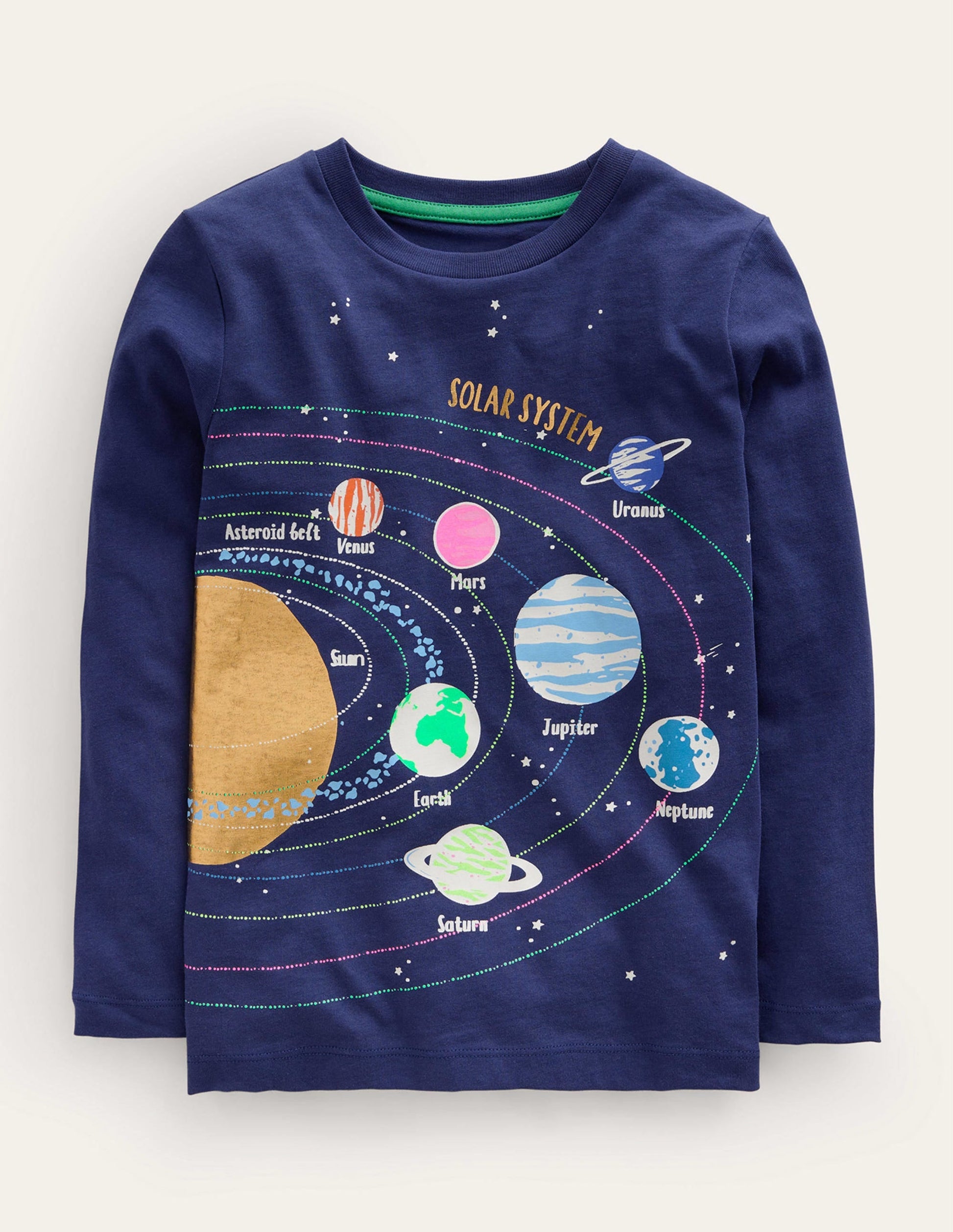 Solar System T-Shirt-College Navy-1