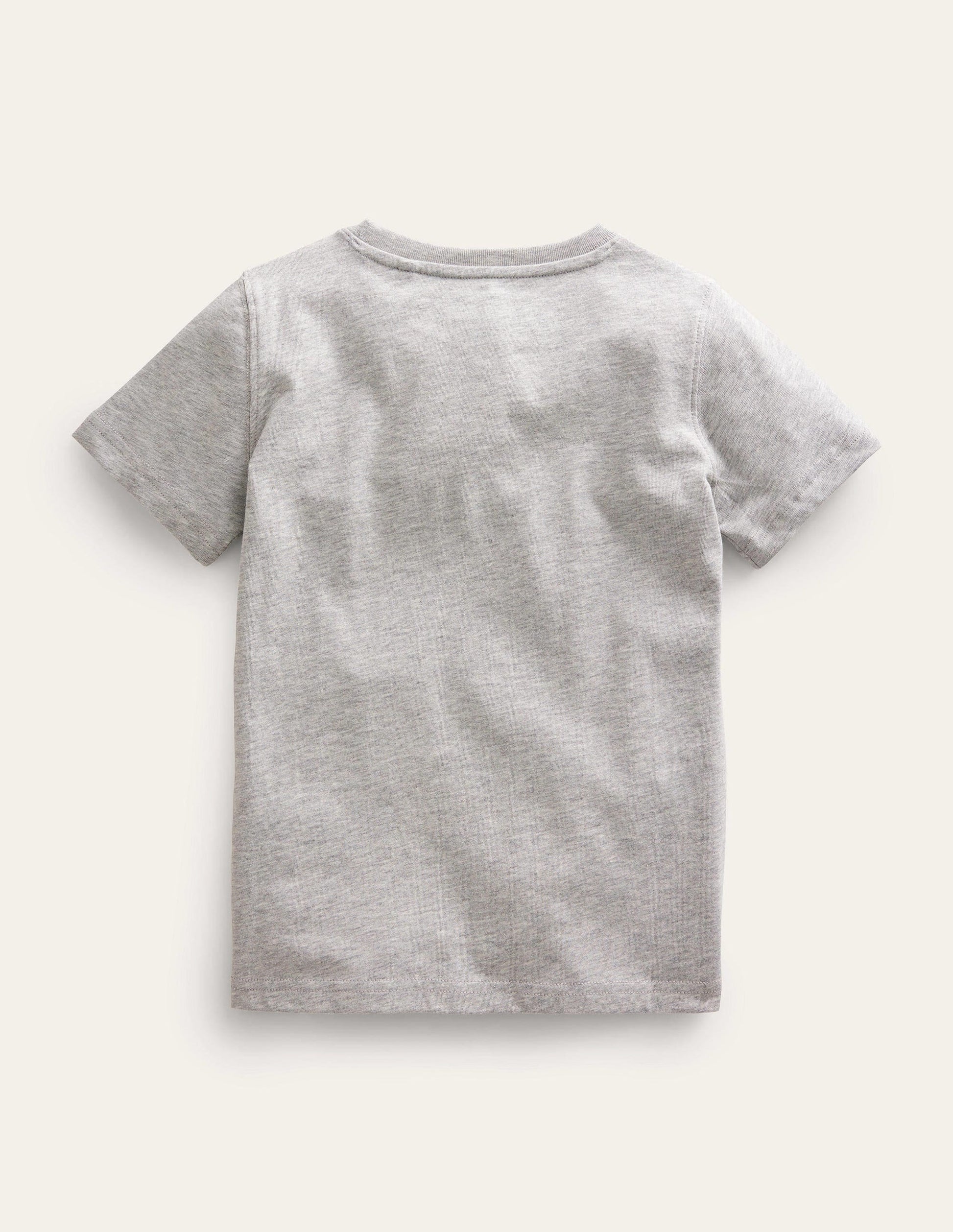 Graphic-Print Cotton T-Shirt-Silver Marl Fish-2
