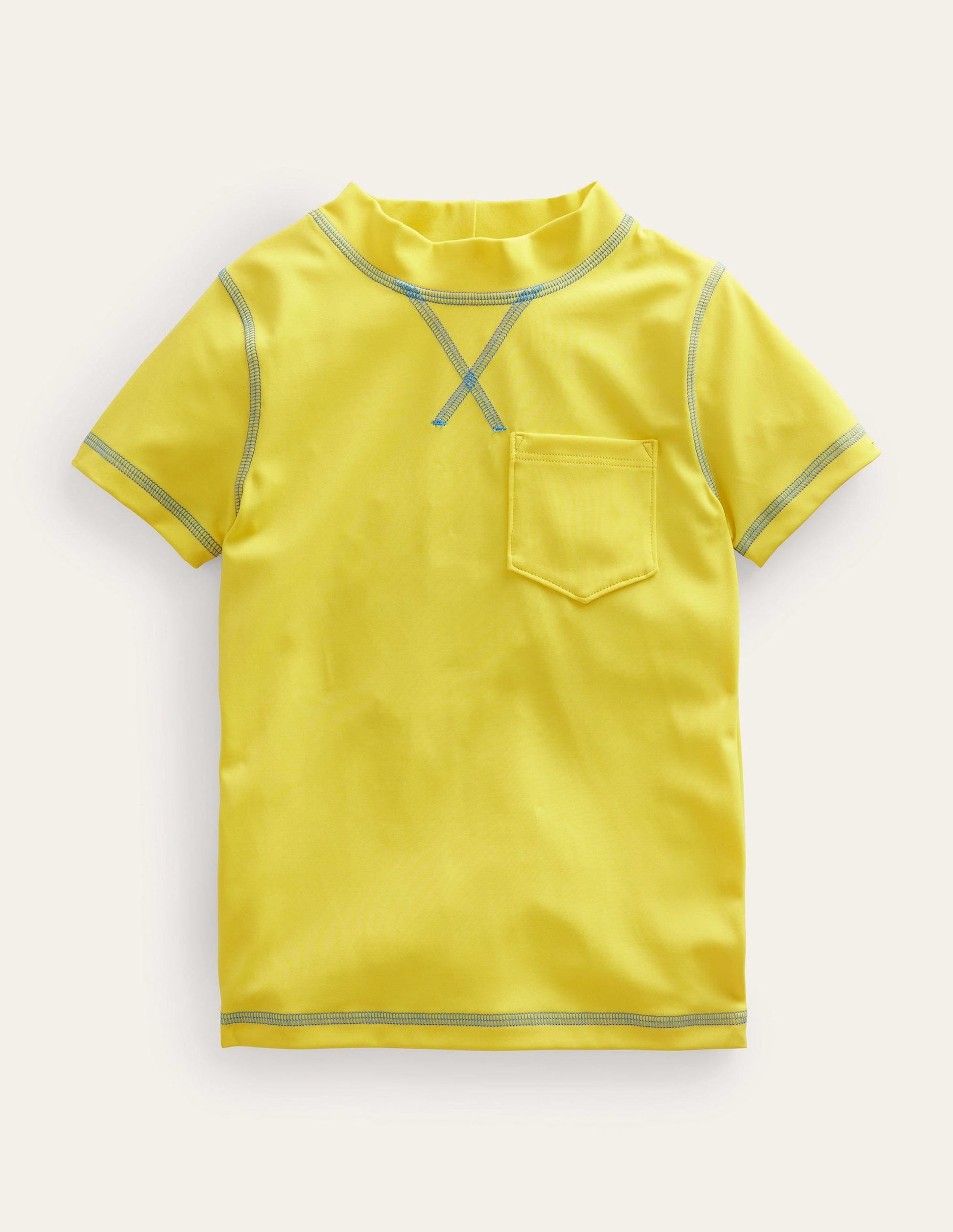 Short Sleeve Rash Vest-Gooseberry Yellow-1