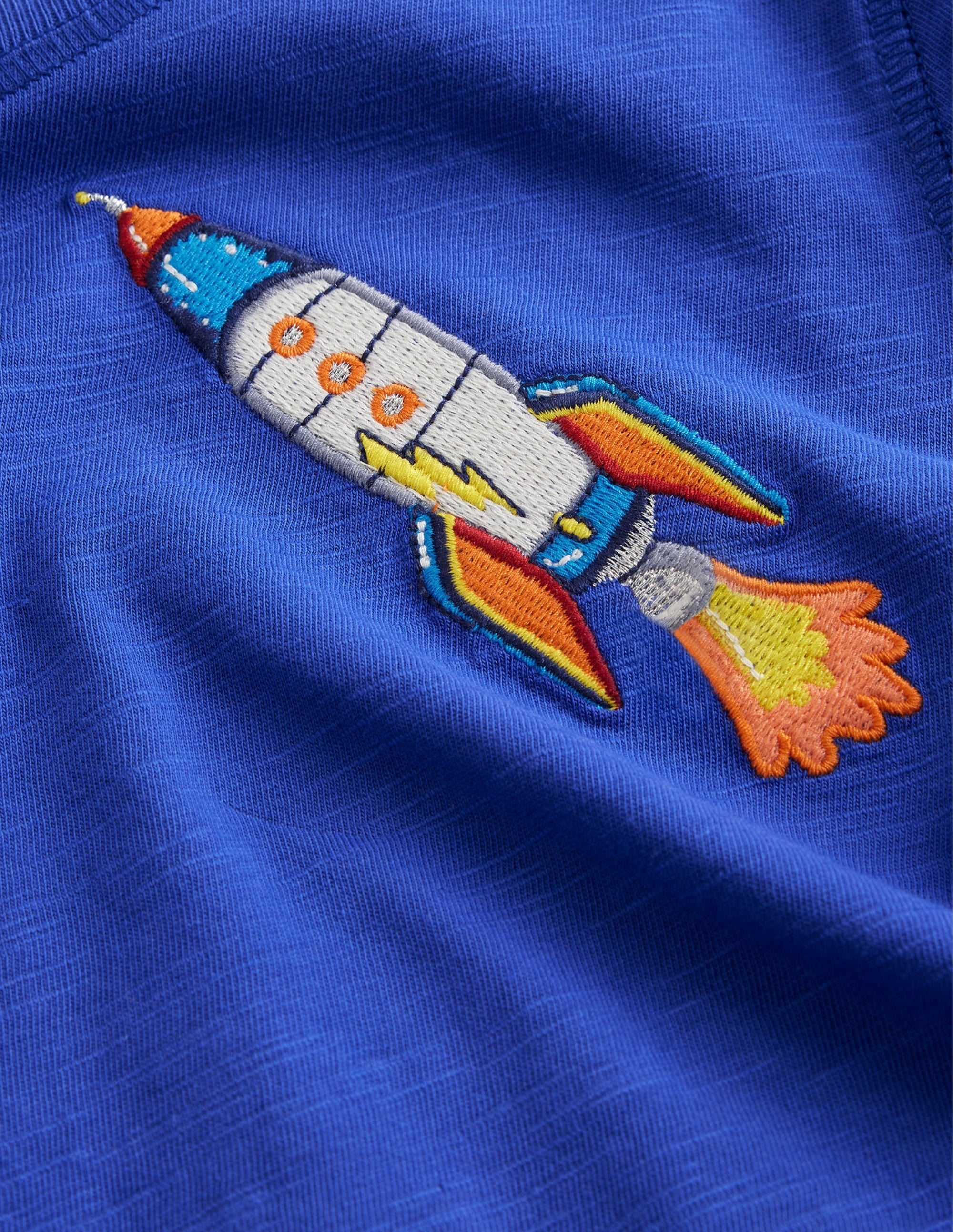 Washed Superstitch T-shirt-Bluing Blue Rocket - Image 3