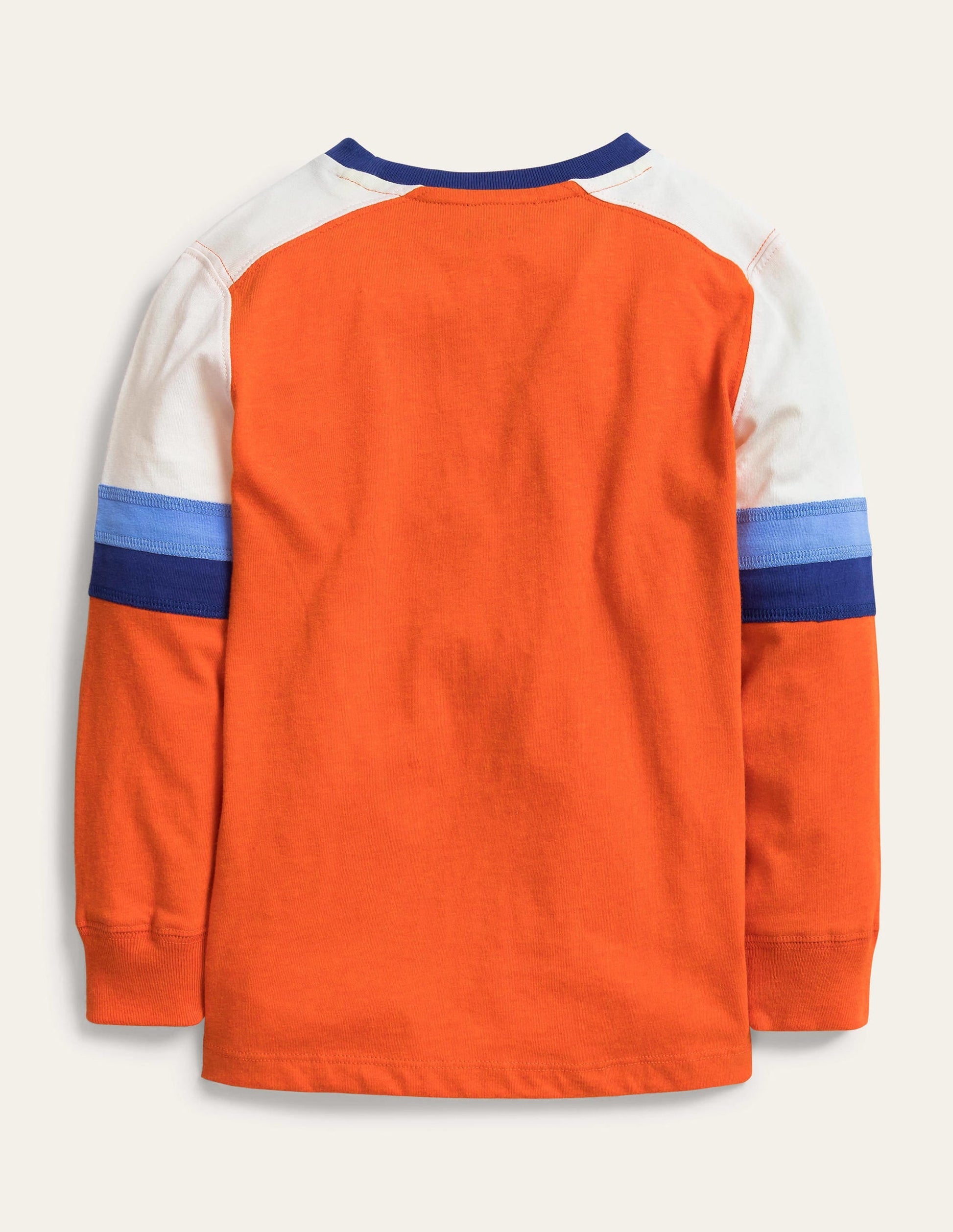 Sporty Long-sleeved T-shirt-Strawberry Tart/Ivory-2