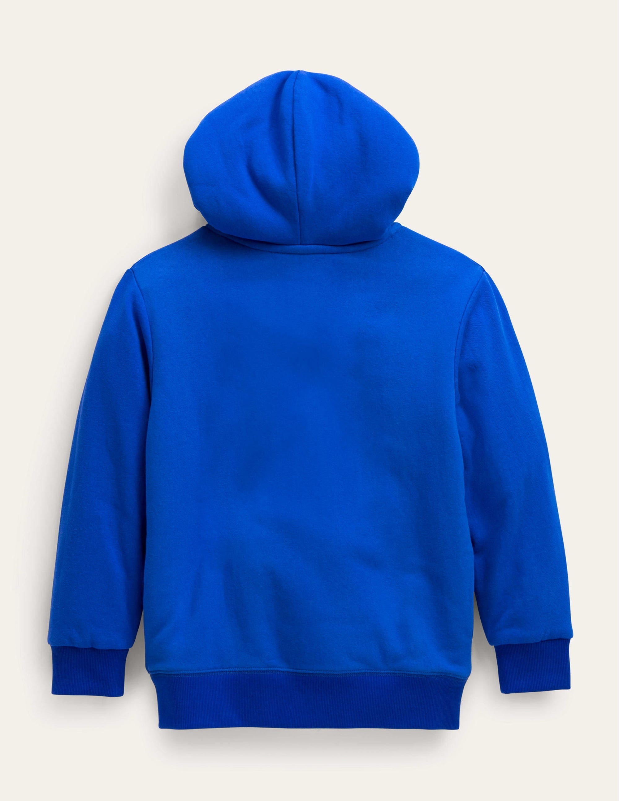 Shaggy-lined Shark Hoodie-Bluing Blue Shark - Image 2
