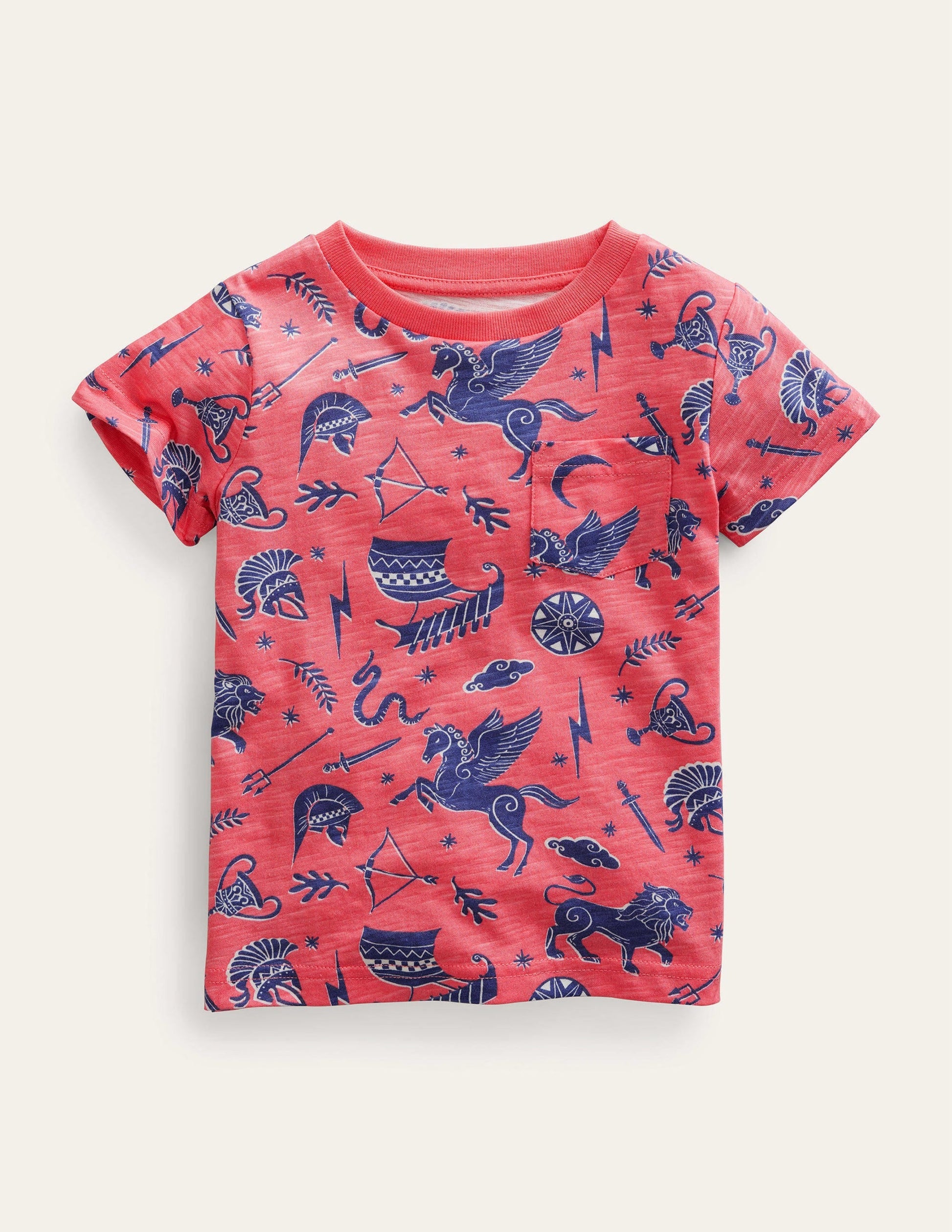 All-over Printed T-Shirt-French Pink-1