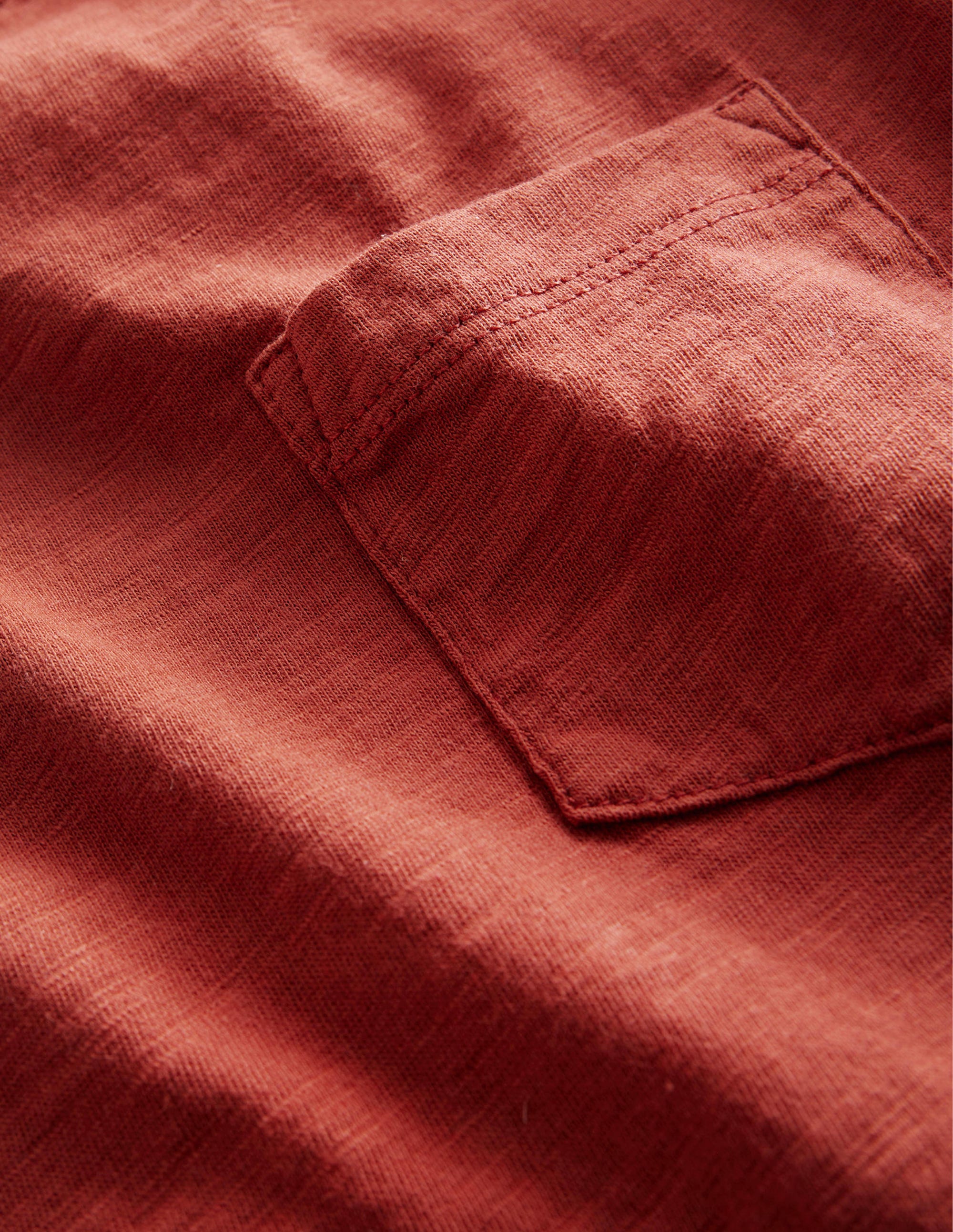 Washed Slub T-shirt-Roasted Chesnut - Image 3