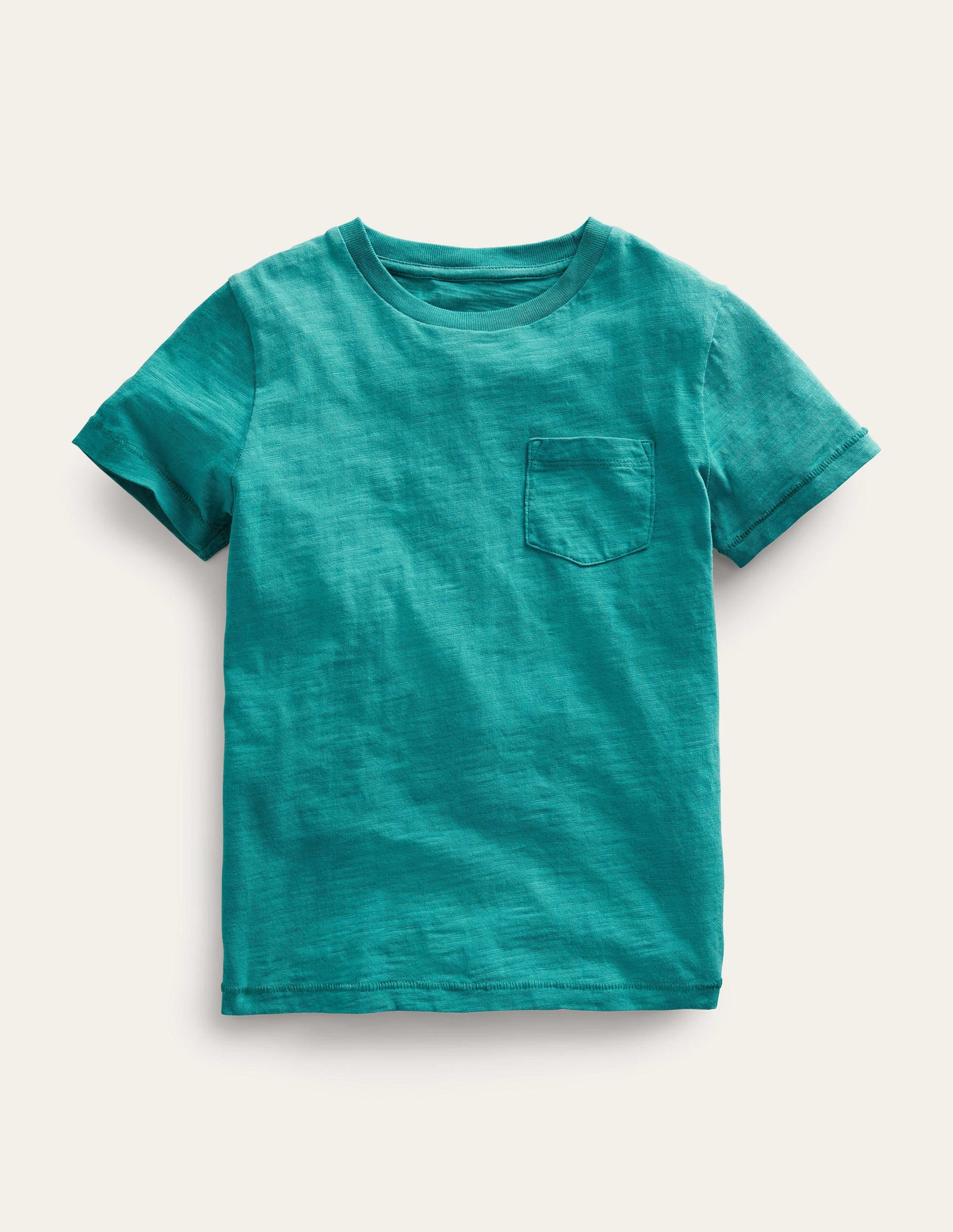 Washed Slub T-shirt-Persian Green - Image 1