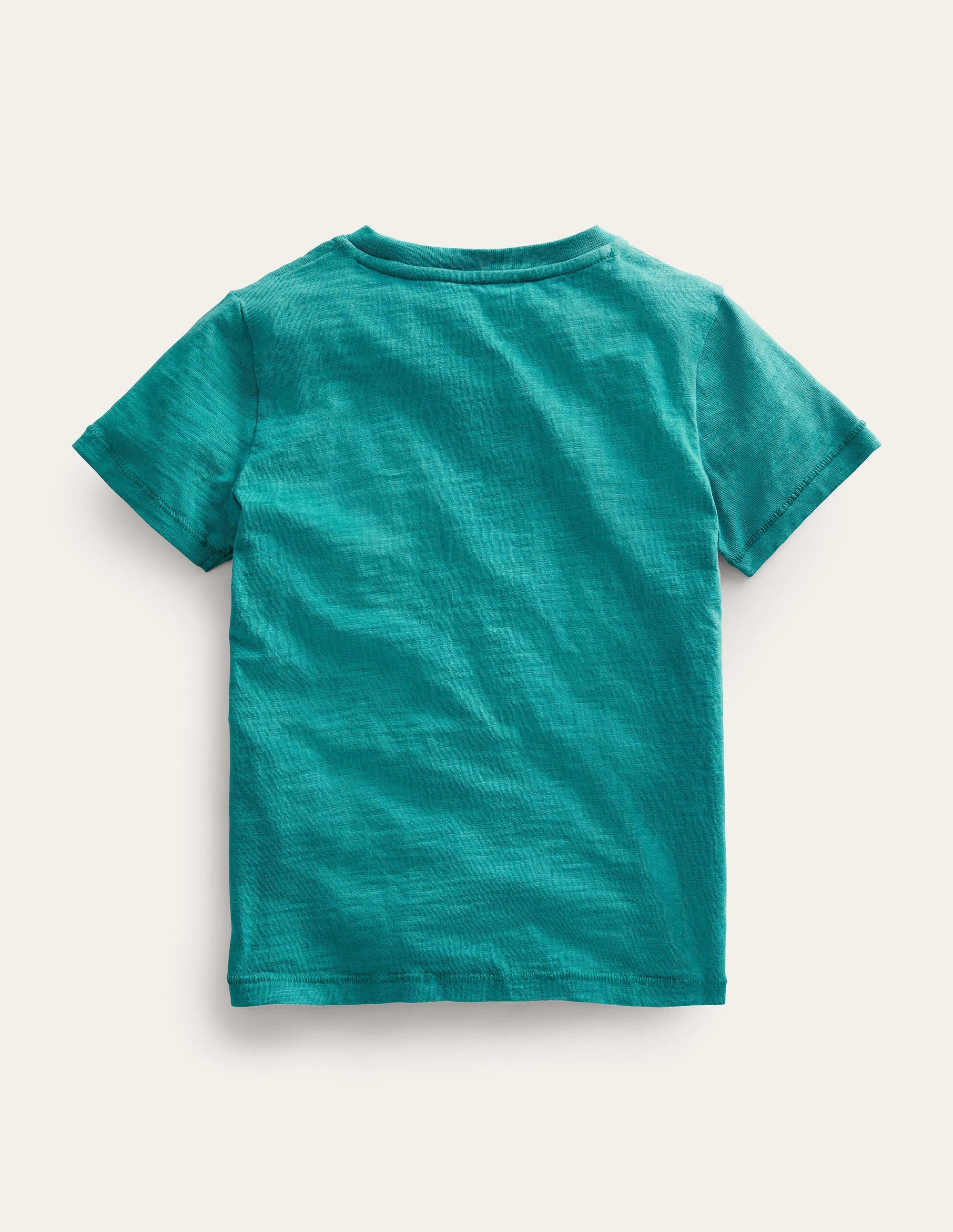 Washed Slub T-shirt-Persian Green - Image 2