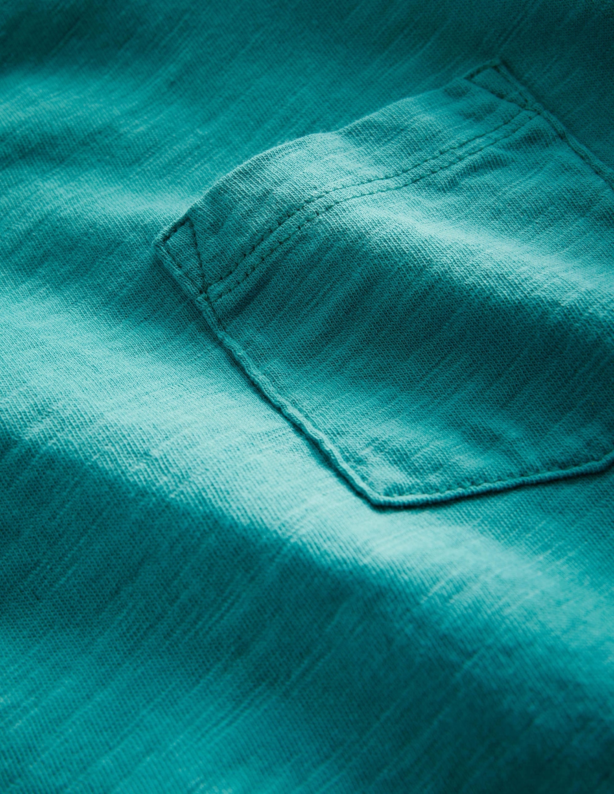 Washed Slub T-shirt-Persian Green - Image 3