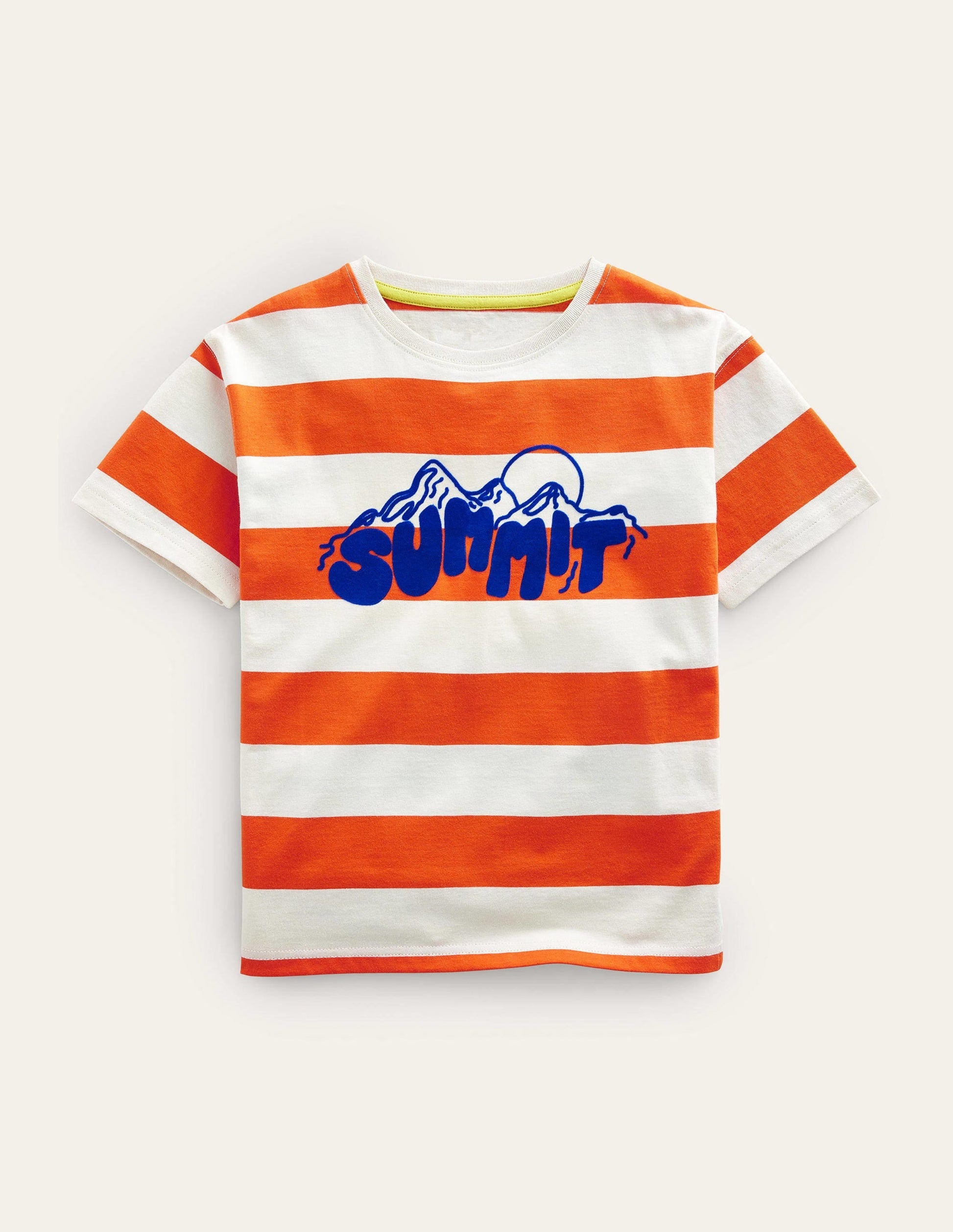 Slogan T-shirt-Mandarin Orange/Vanilla Summit-1