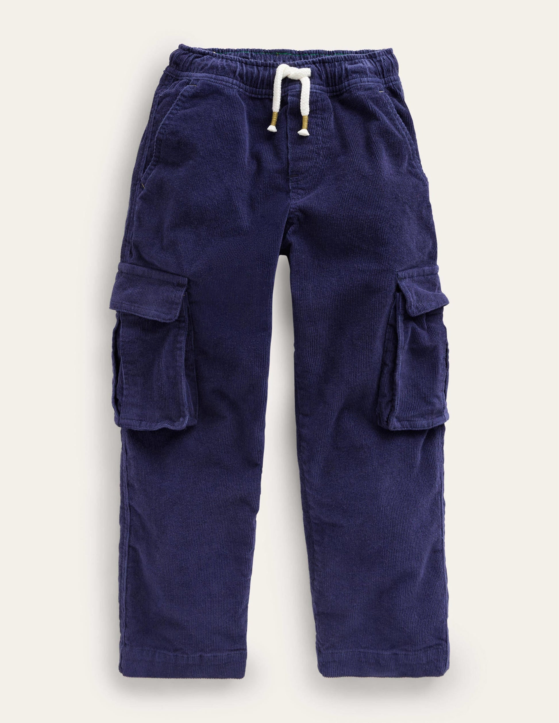 Cord Cargo Trousers-French Navy-1