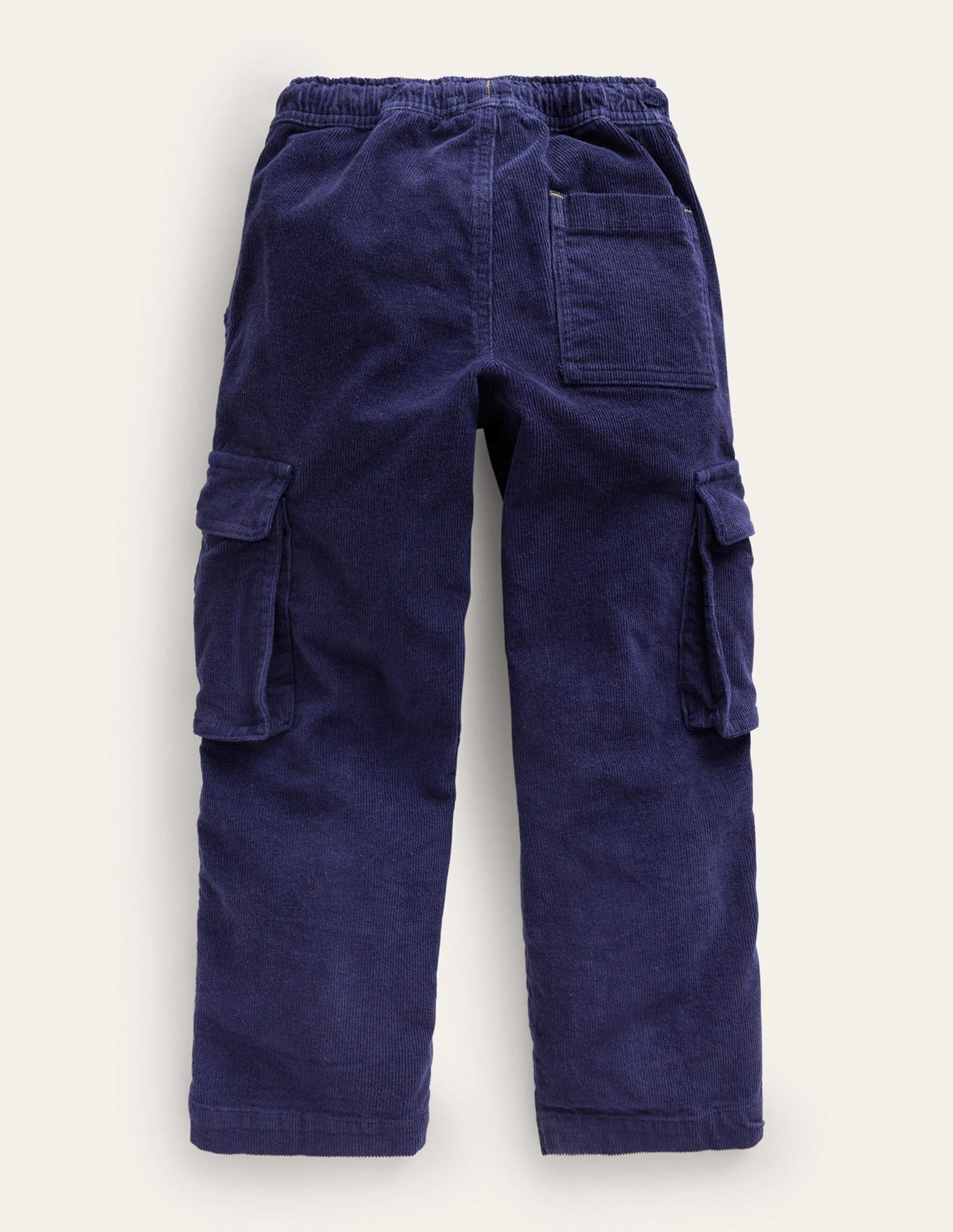 Cord Cargo Trousers-French Navy-2