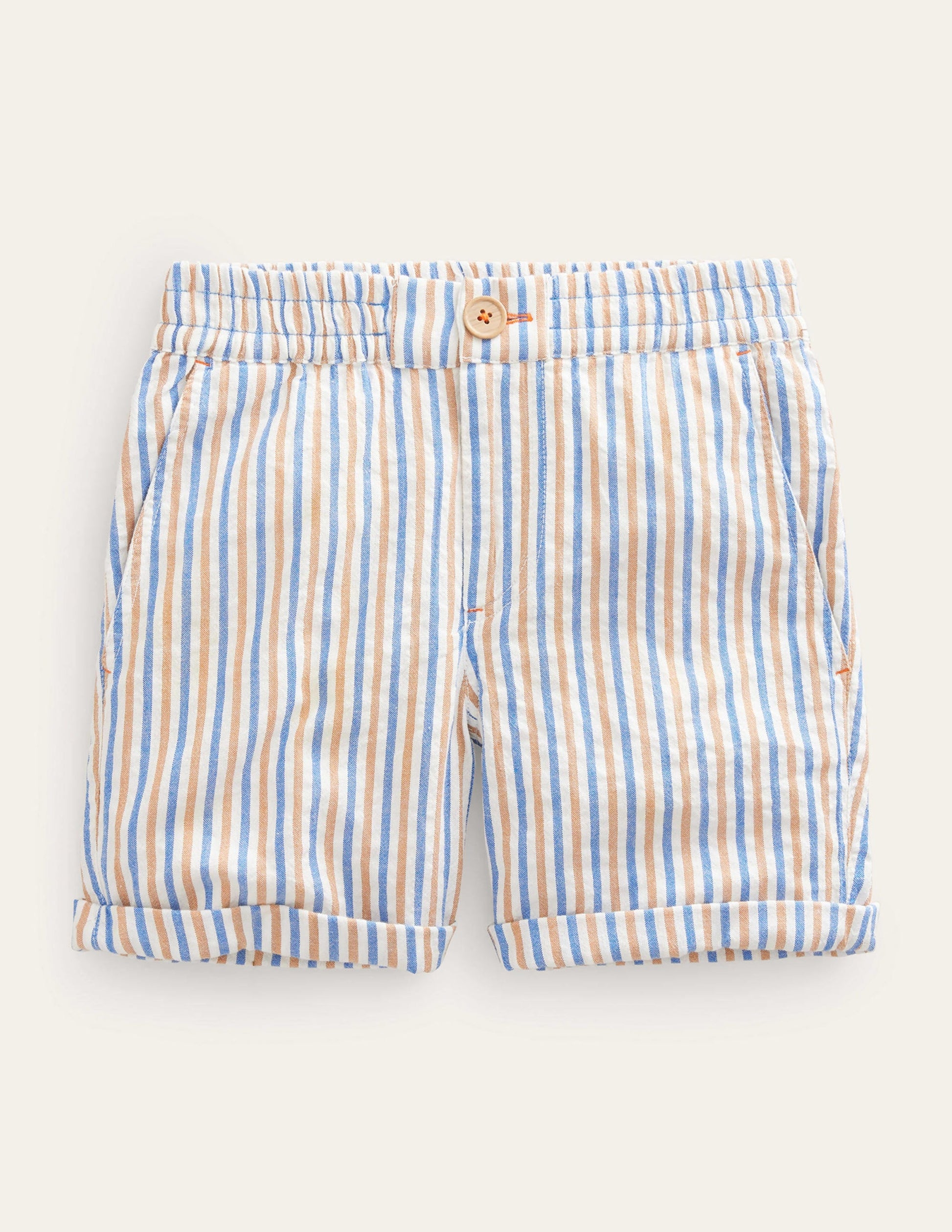 Smart Roll-Up Shorts-Cabana Blue/Chipmunk-1