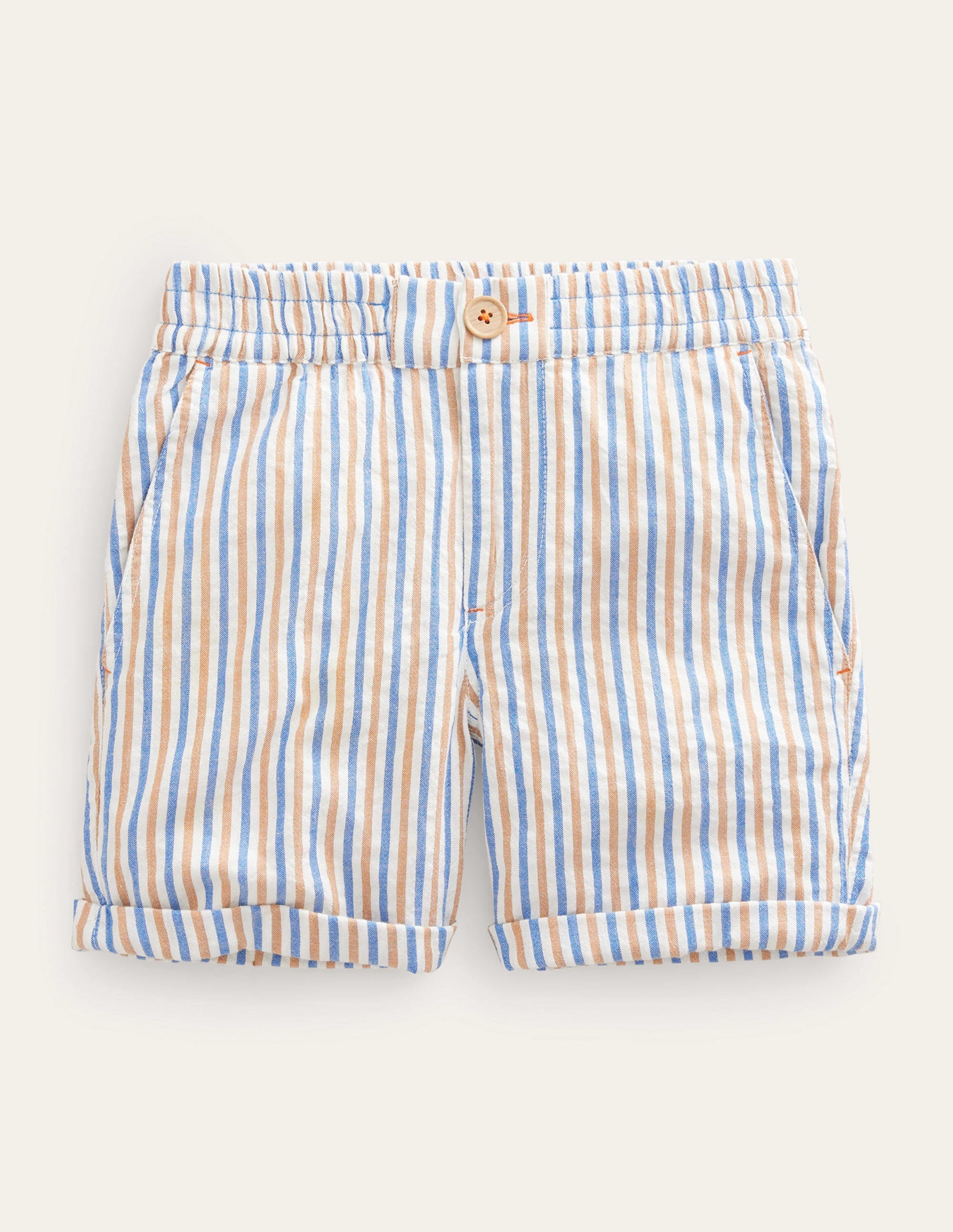 Smart Roll-Up Shorts-Cabana Blue/Chipmunk - Image 1