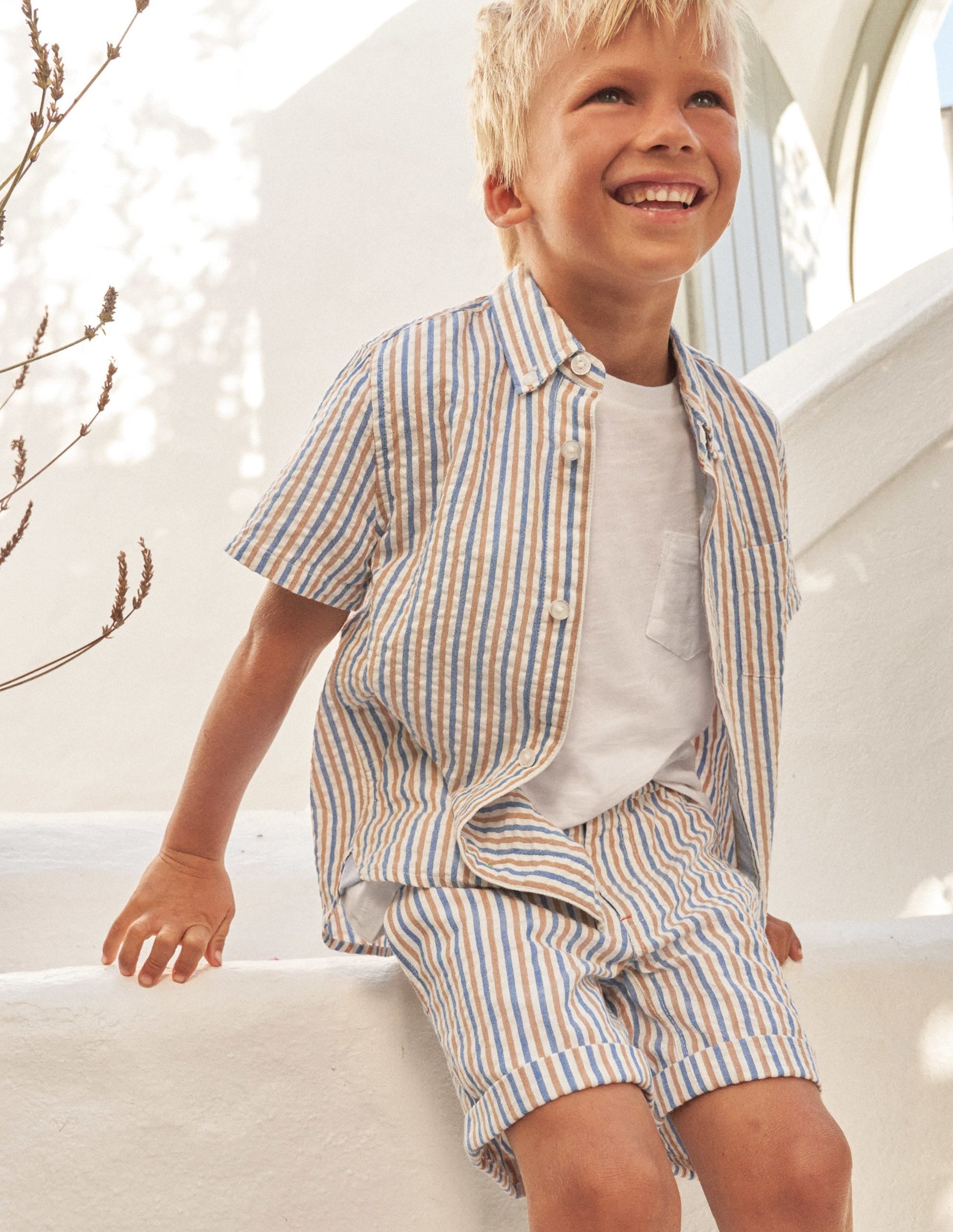 Smart Roll-Up Shorts-Cabana Blue/Chipmunk-4