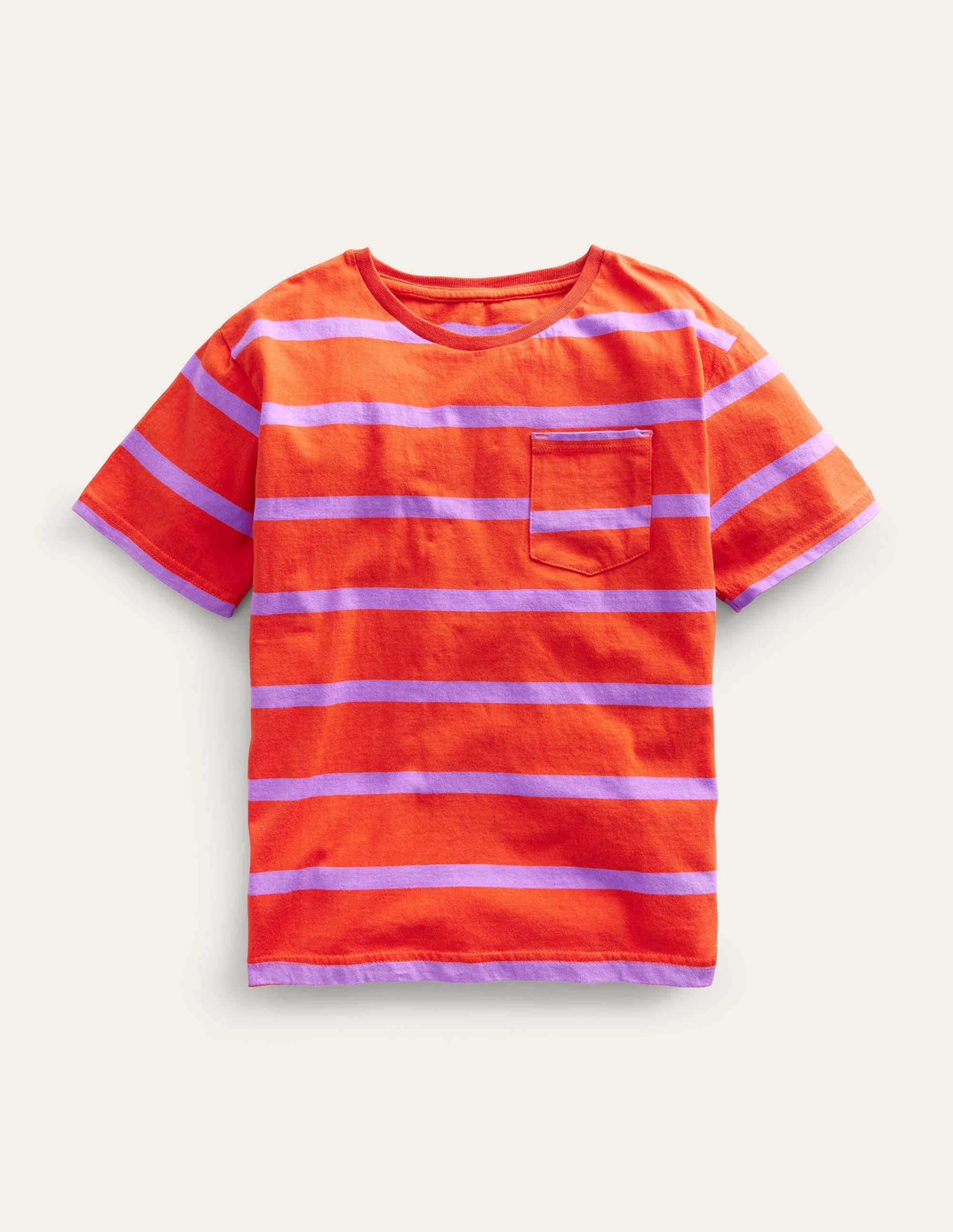 Relaxed T-shirt-Mandarin Orange/ Lupin - Image 1